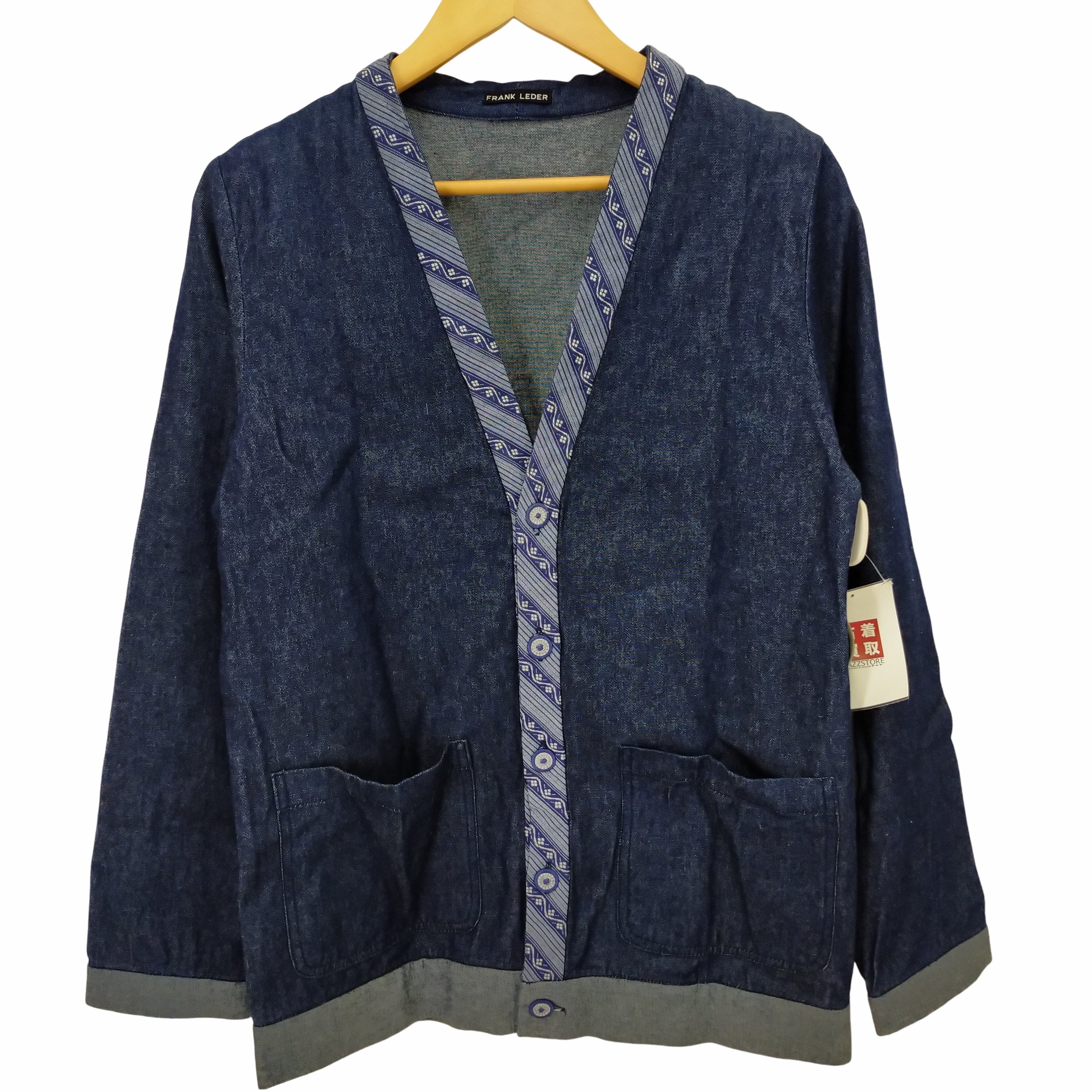 フランクリーダー FRANK LEDER ドイツ製 8OZ WASHED DENIM CARDIGAN カーディガン メンズ import： –  ブランド古着買取販売バズストア