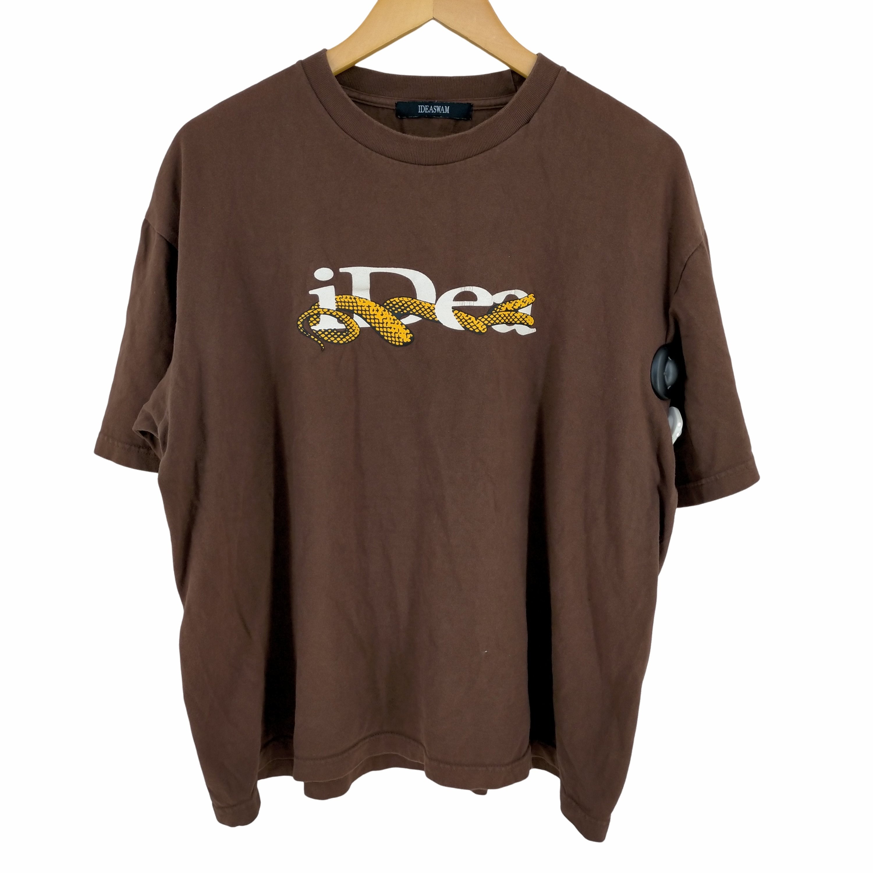 IDEASWAM SNAKE LOGO PRINT TEE (BROWN) メンズ – ブランド古着買取販売バズストア