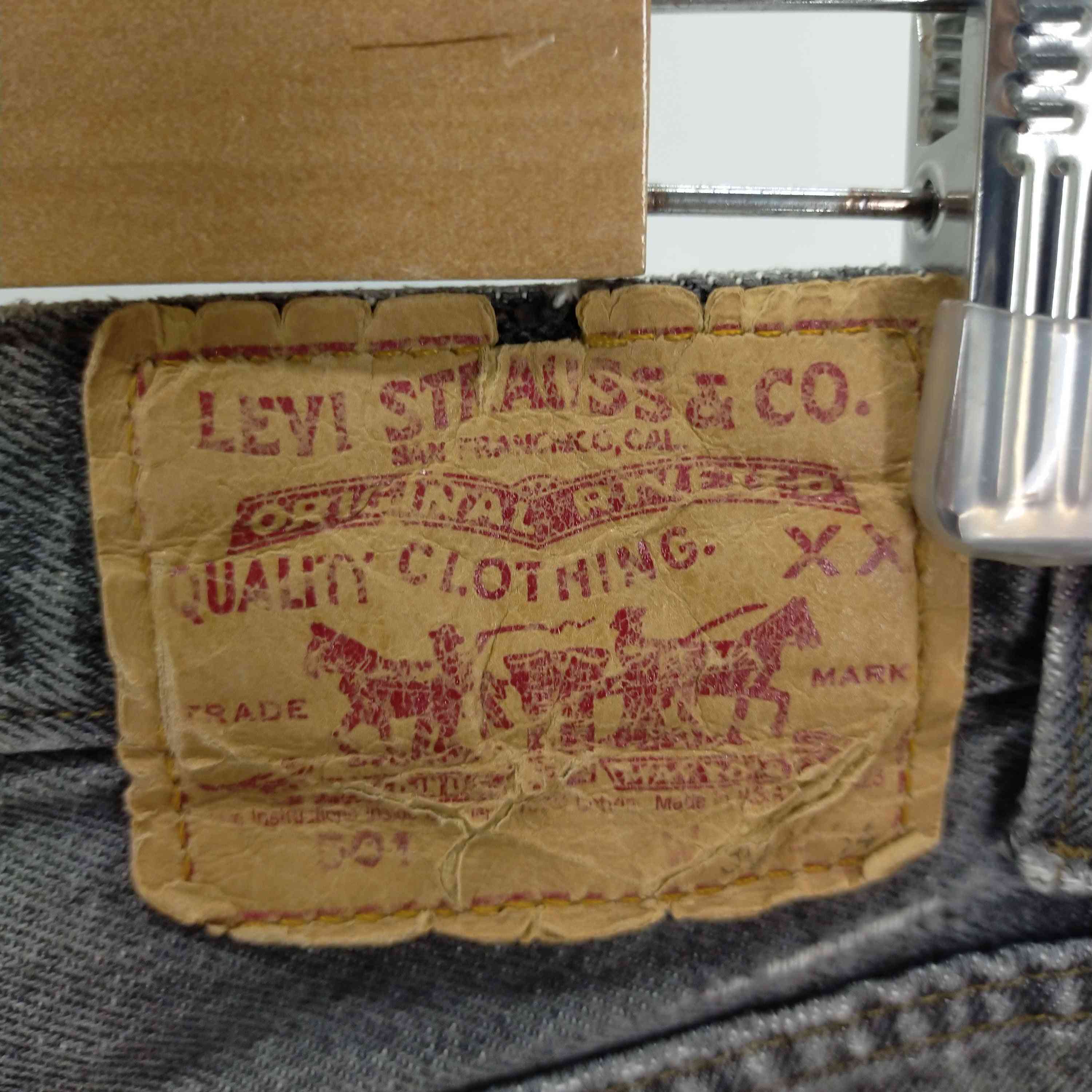 リーバイス Levis 90S 501 USA製 ストレートデニムパンツ 先染め