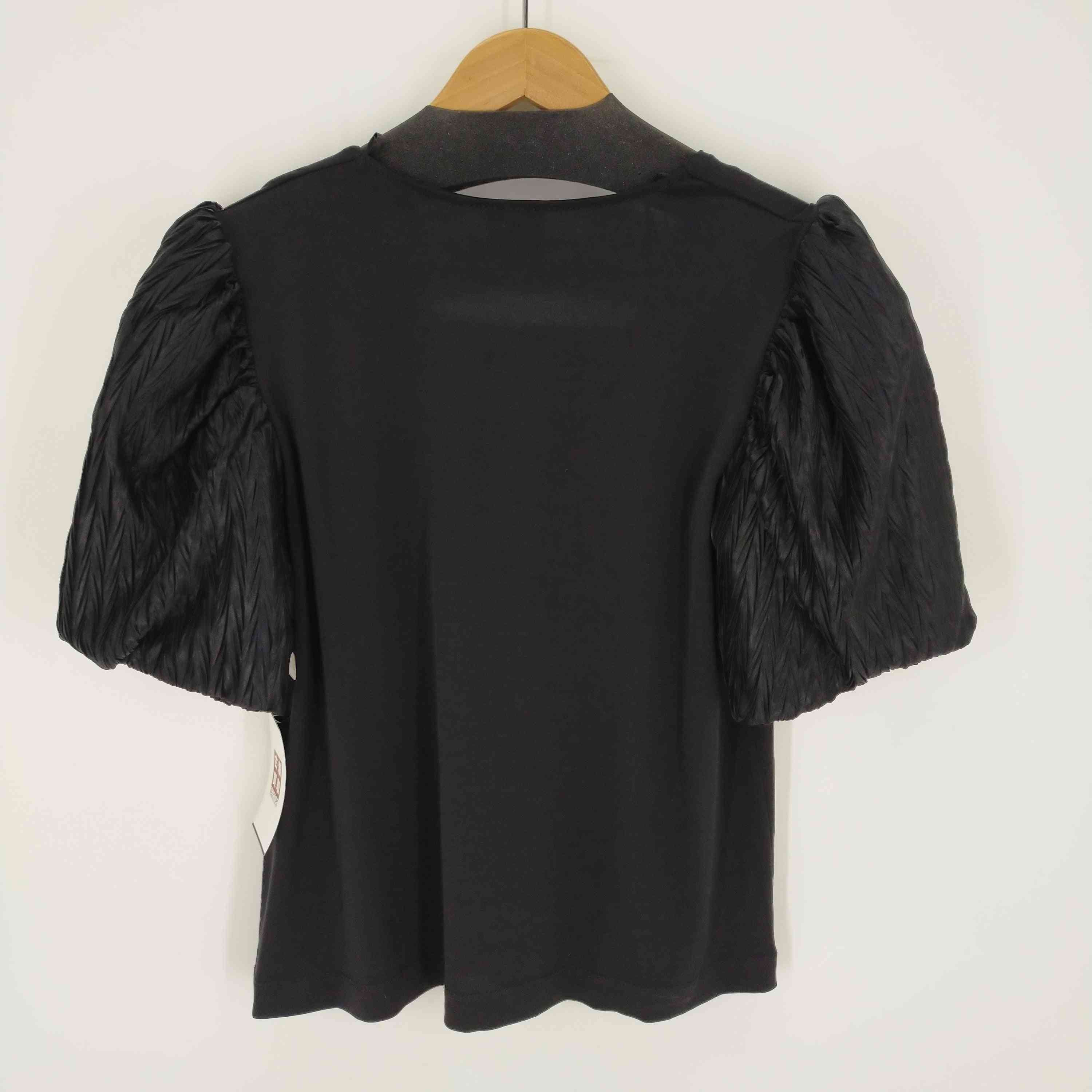 ザラ ZARA Black Puff Sleeve Top パフスリーブトップス レディース 