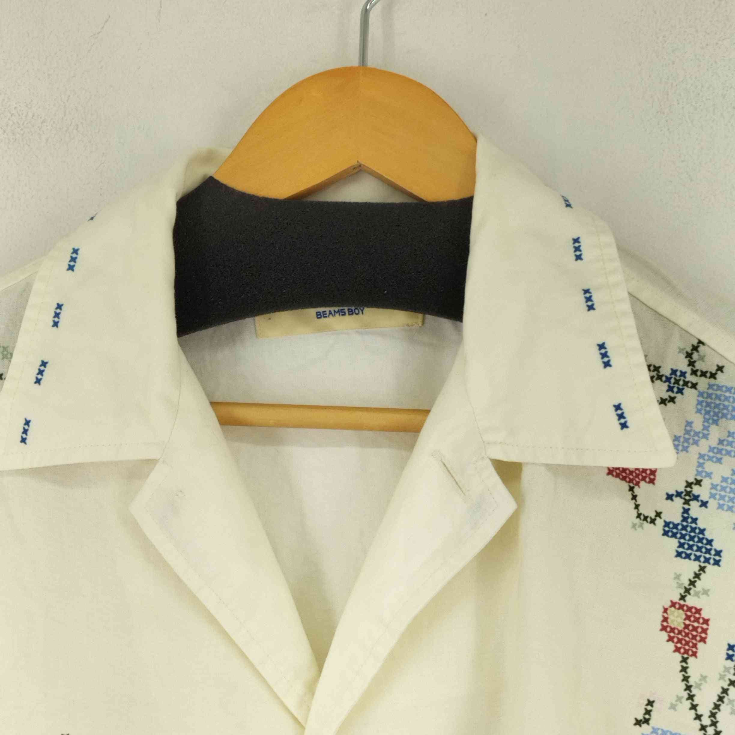 ビームスボーイ BEAMS BOY ボーイ クロスステッチ プリント