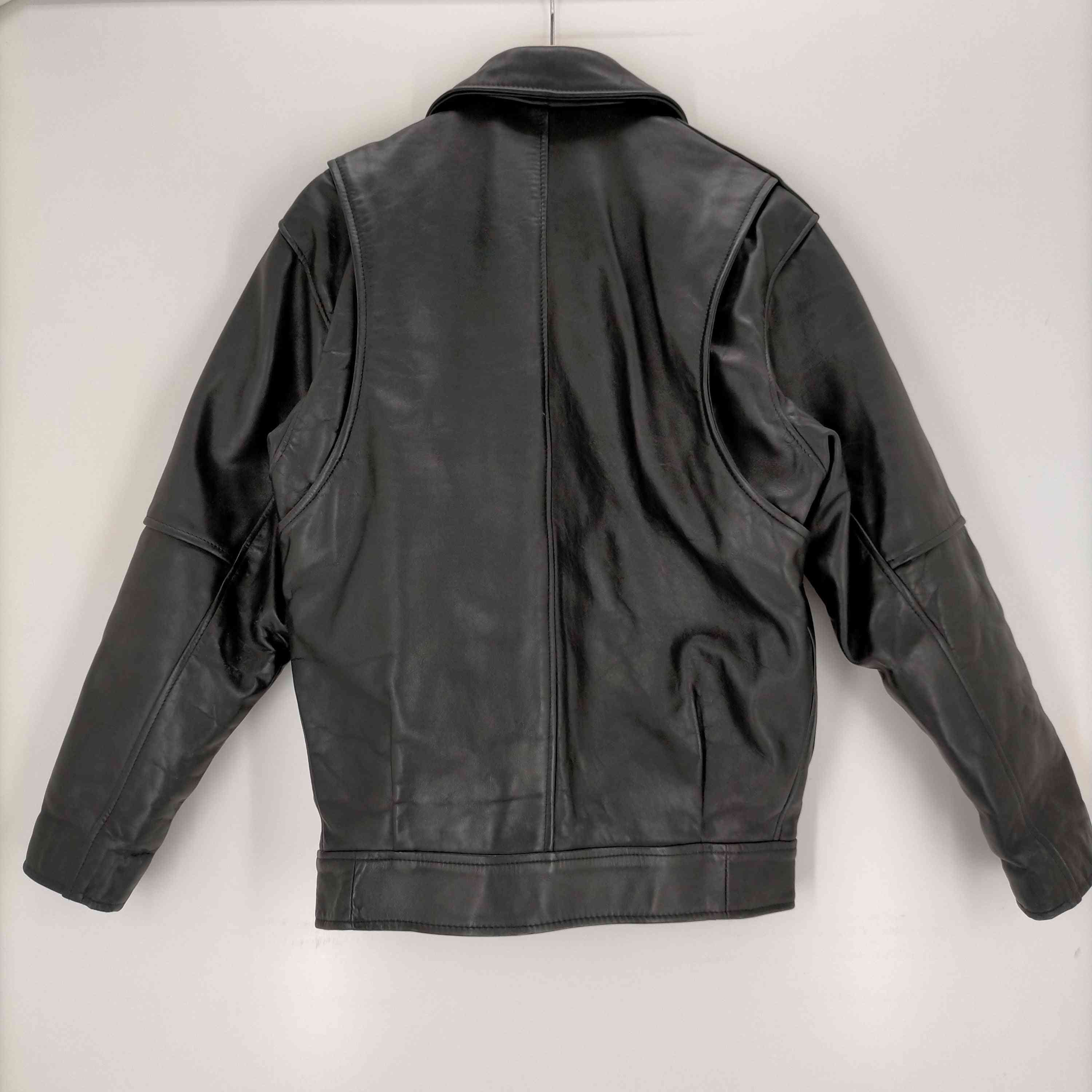 【美品】Schott 181 ポリスマンジャケット　36 最終価格 schott ショット ポリスマンジャケット 36 ブラック レザー 181