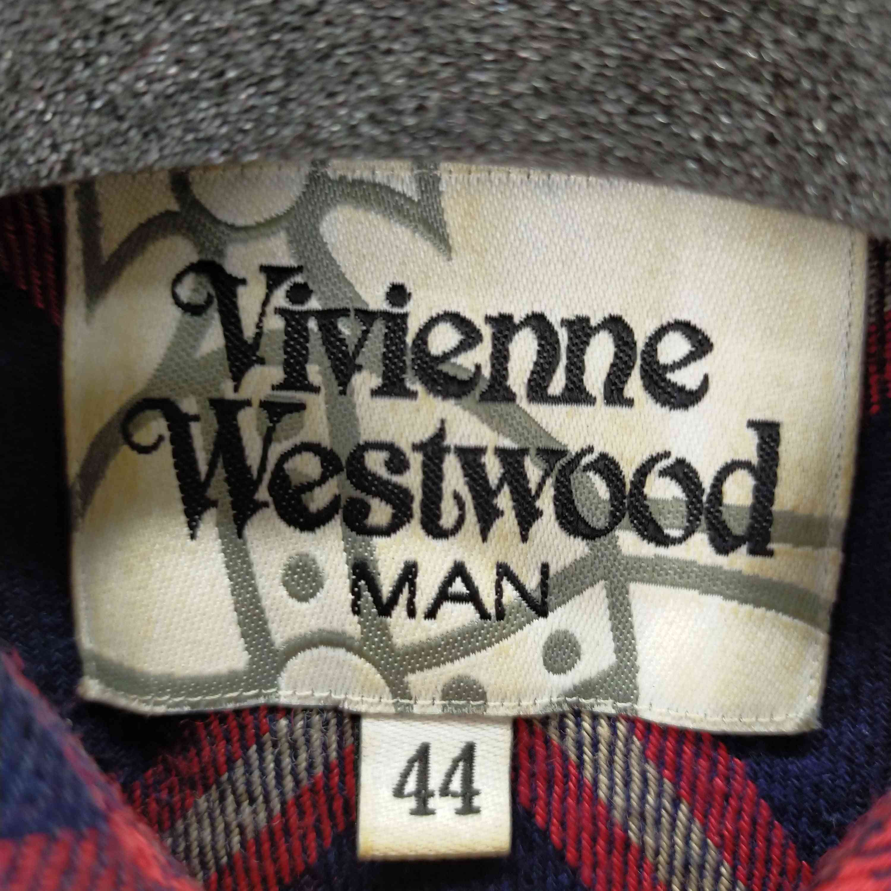 限定特価viviennewestwood チェック　ネルシャツ　希少　オーブ刺繍 ヴィヴィアンウエストウッドマン Vivienne Westwood MAN オーブ