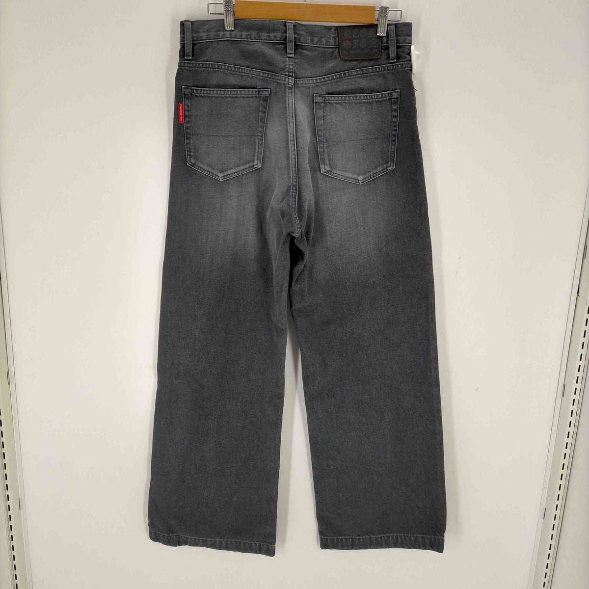ネオンサイン NEON SIGN Loose Denim Pants BLACK USED メンズ 46 