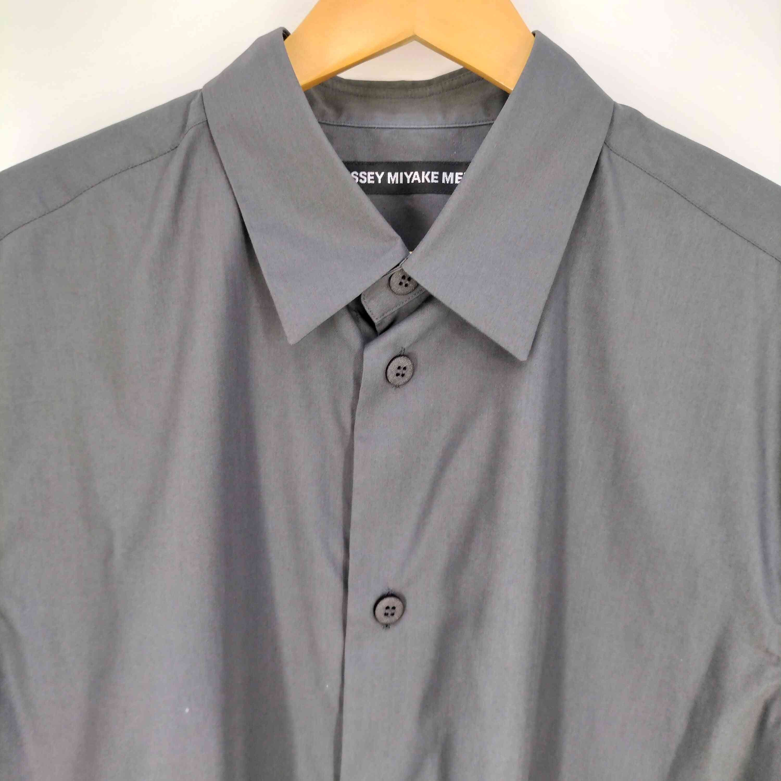 イッセイミヤケメン ISSEY MIYAKE MEN TEXTURED SHIRT テクスチャードシャツ メンズ JPN：3 –  ブランド古着買取販売バズストア