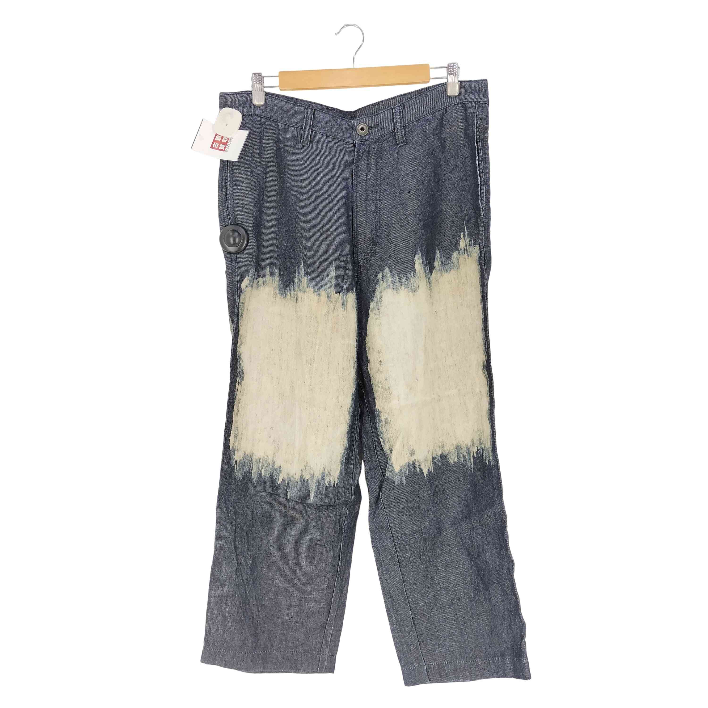 イッセイミヤケメン ISSEY MIYAKE MEN ブリーチ加工 インディゴリネン