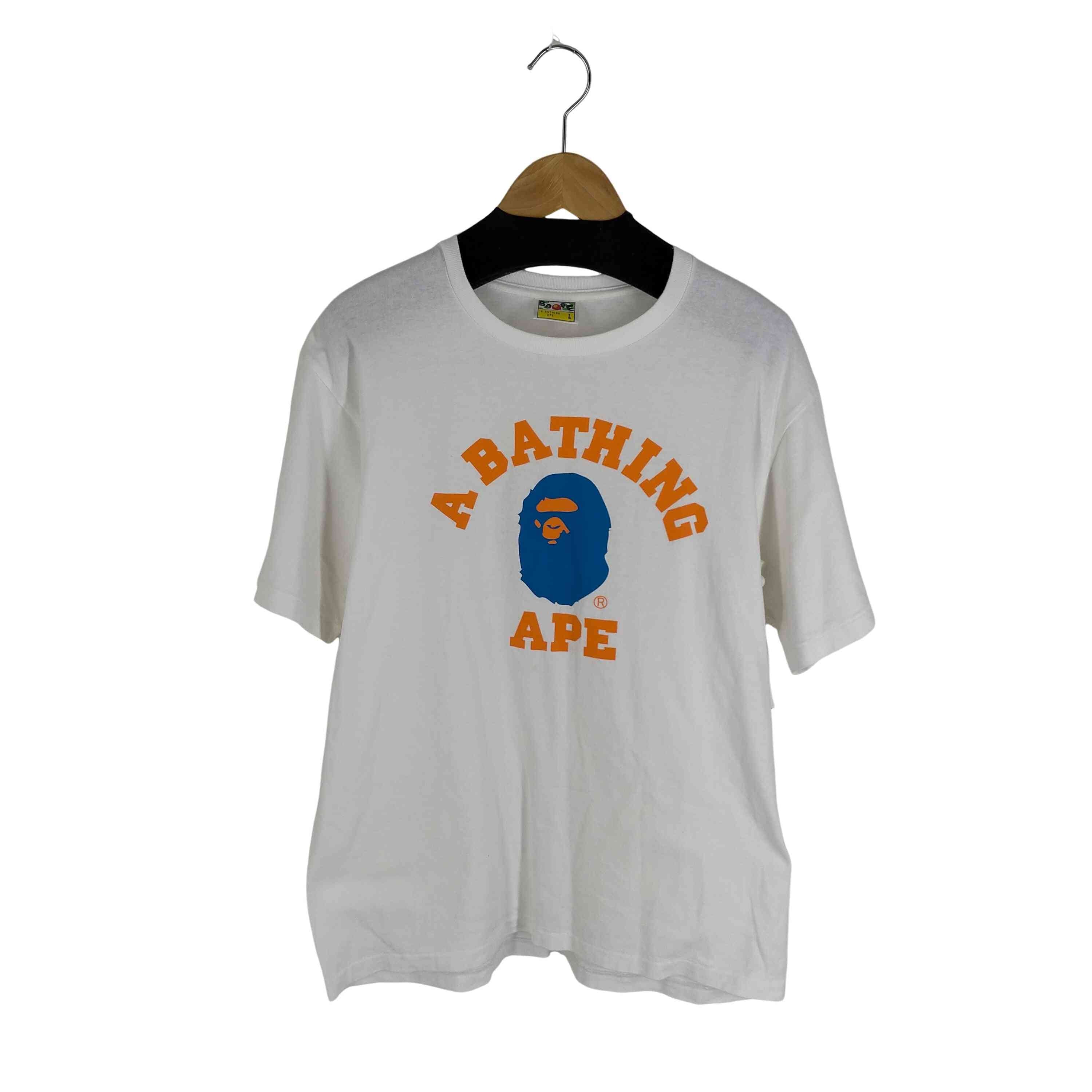 アベイシングエイプ A BATHING APE 90s シングルステッチ ロゴプリント