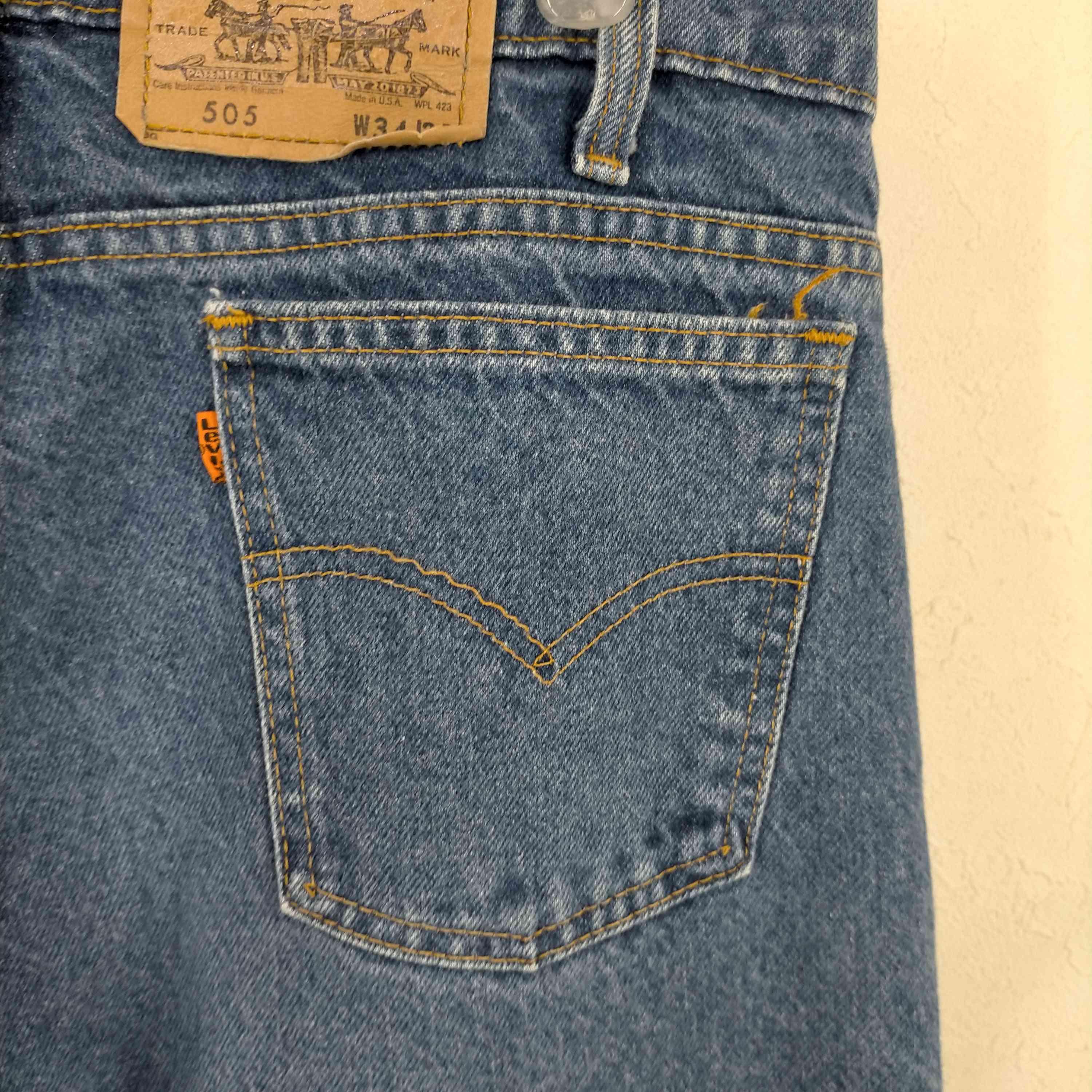 リーバイス Levis USA製 505 ボタン裏968 オレンジタブ デニムパンツ 