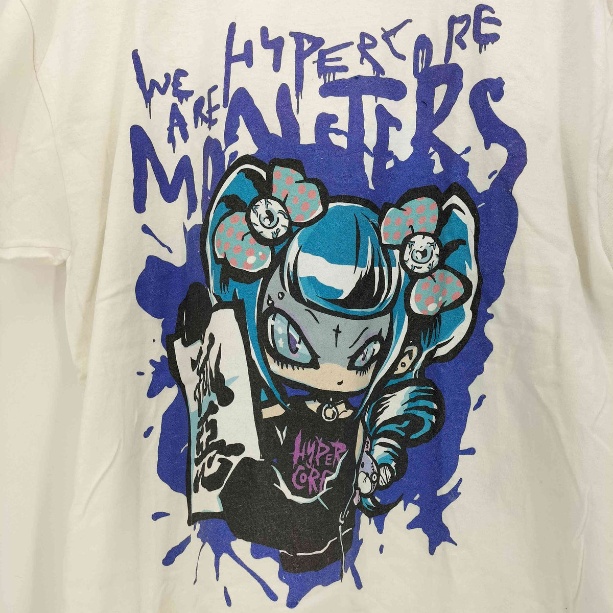 hypercore 孤悪 イラスト プリント クルーネック S/S Tシャツ メンズ – ブランド古着買取販売バズストア