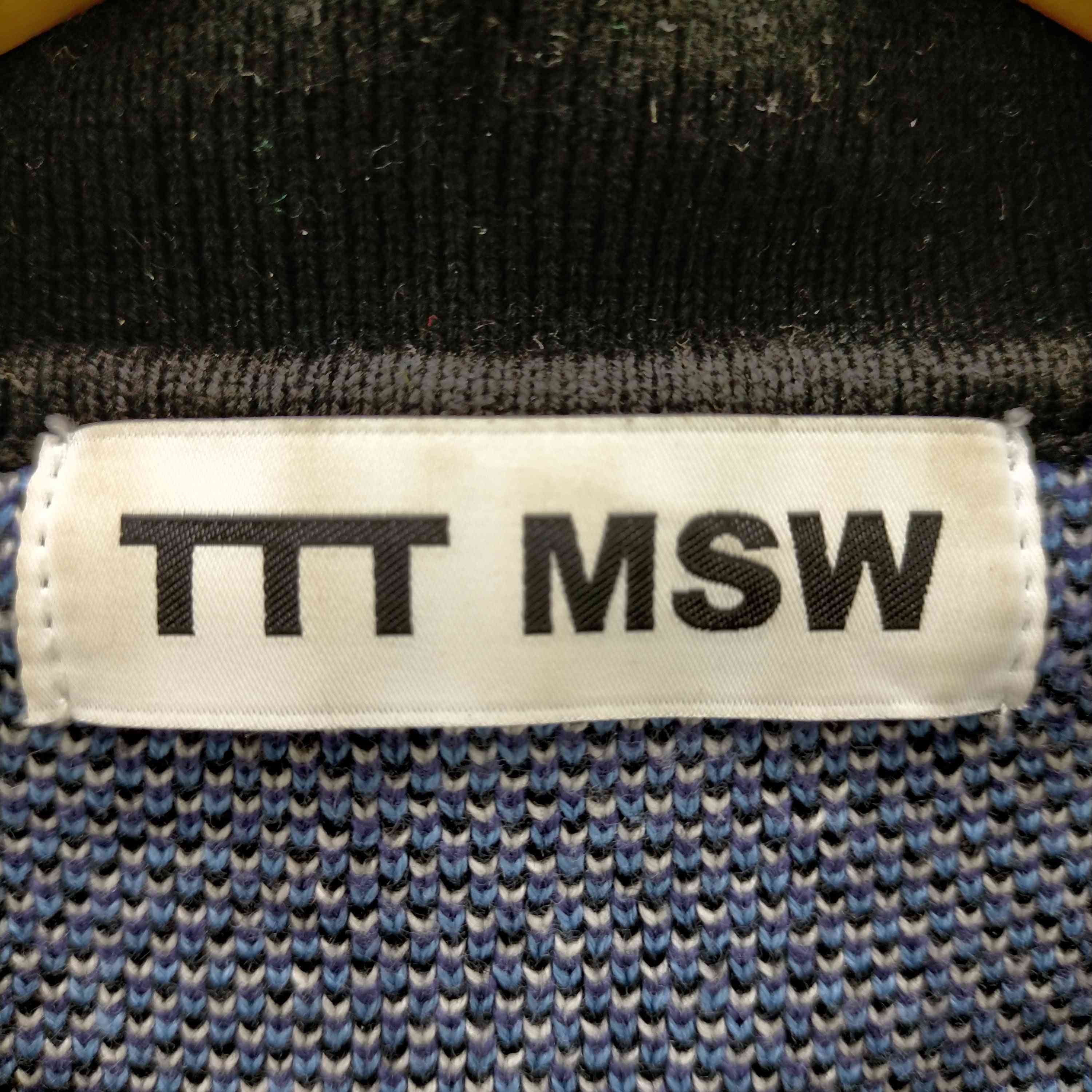 ティーモダンストリートウエア TTT_MSW Star television zipup knit 