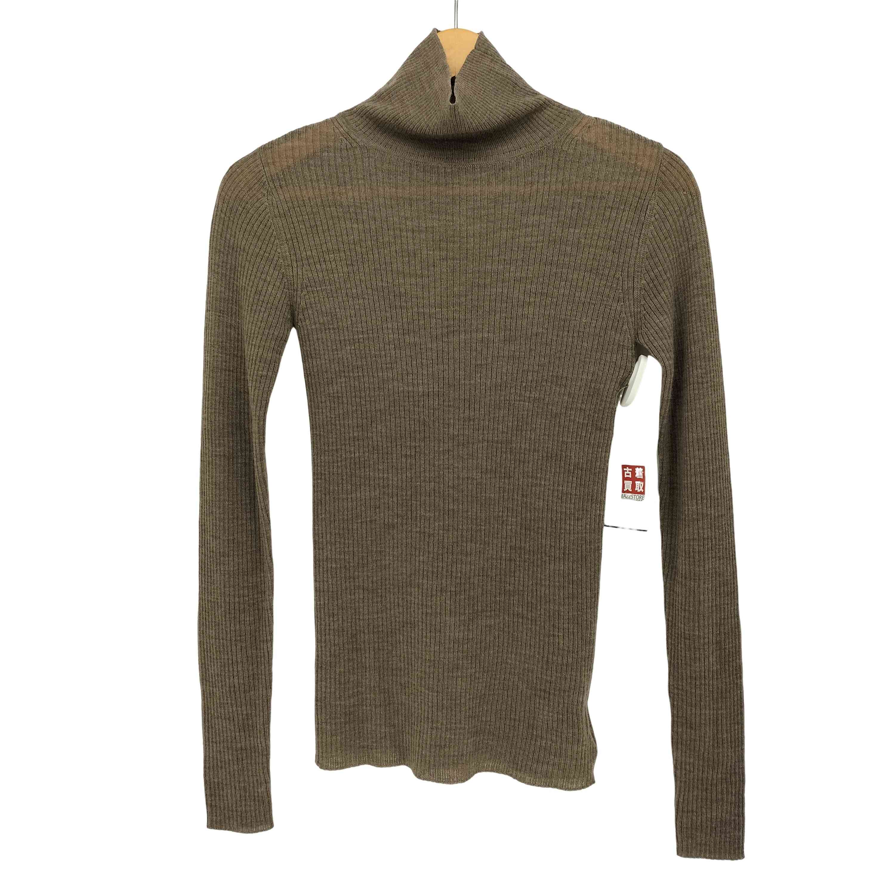 アニュアンス anuans 23AW ウールフィットリブタートルプルオーバー  