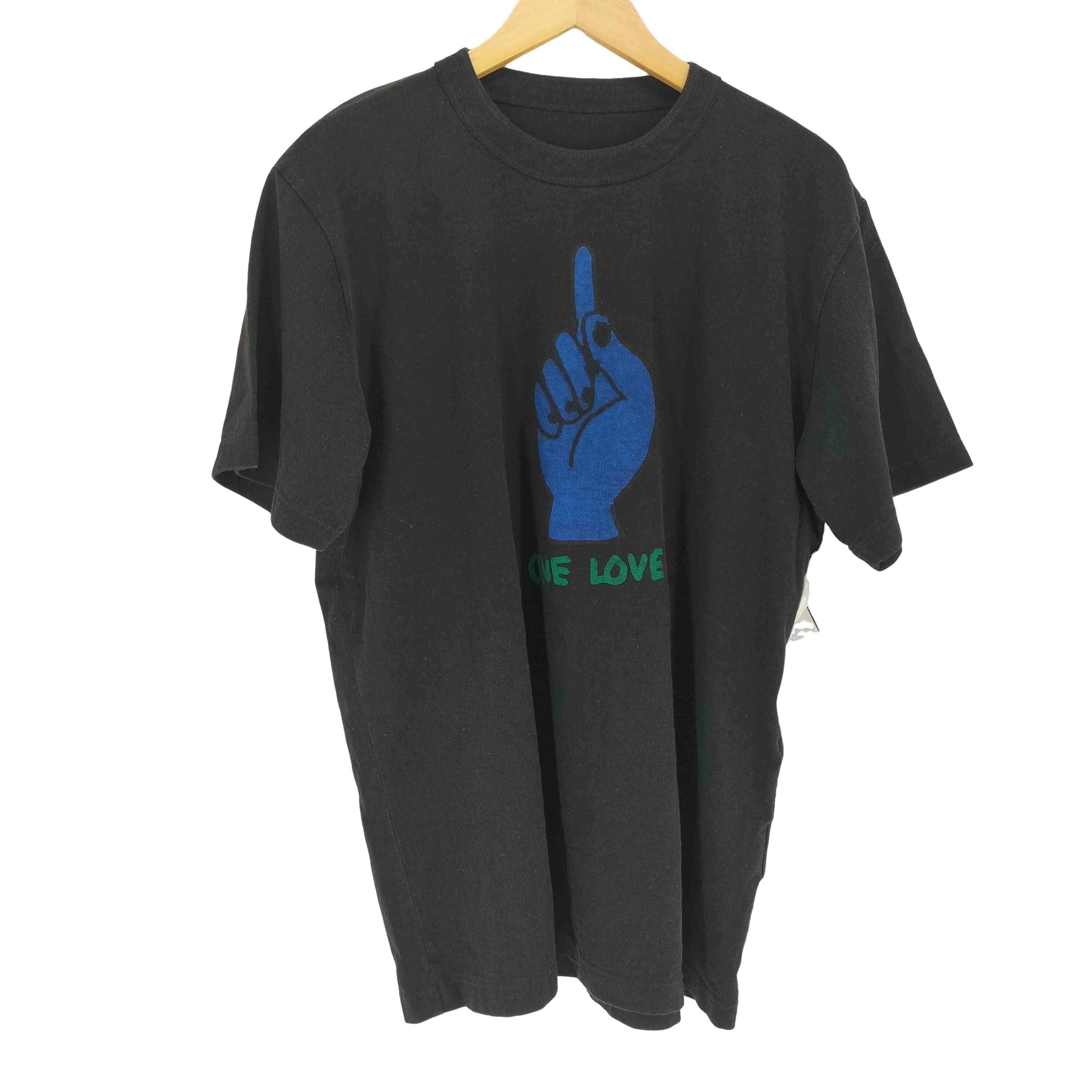 サカイ Sacai Gonz ONE LOVE T-Shirt-BLACK メンズ JPN：4