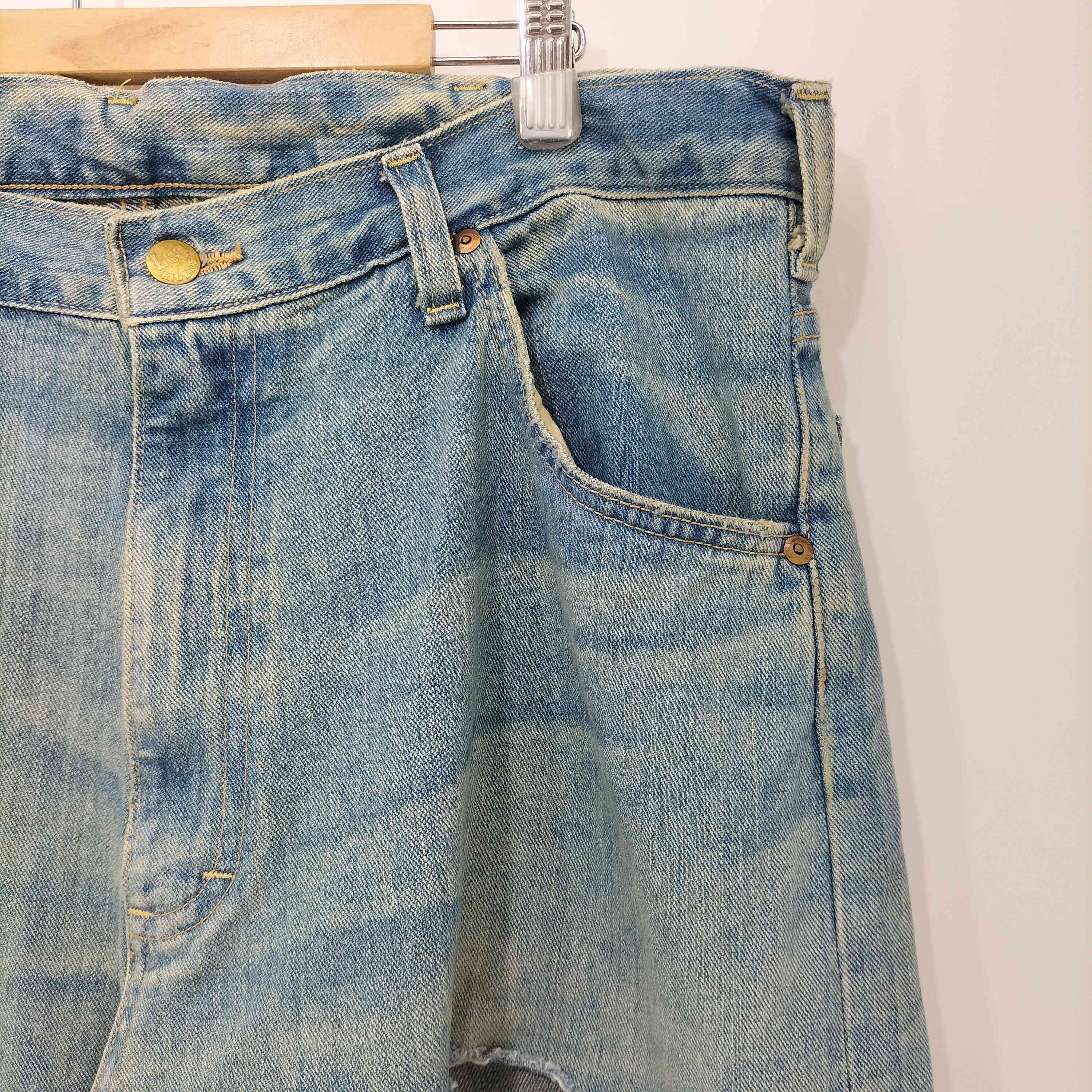リー Lee 2024SS 別注 Crush Baggy Denim Pants クラッシュバギー 