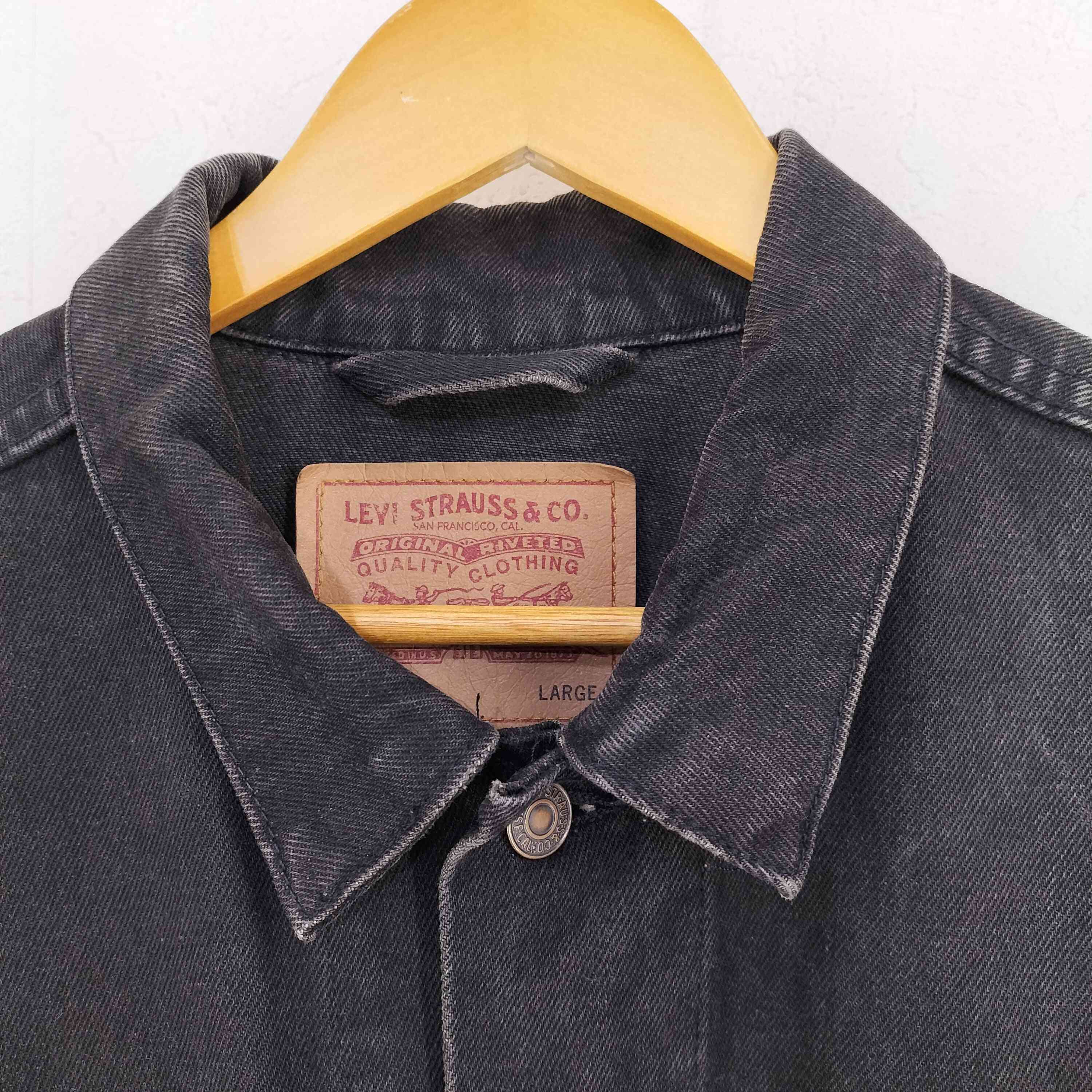 リーバイス Levis USA製 ボタン裏527刻印 70507 4159 後染め ブラック 