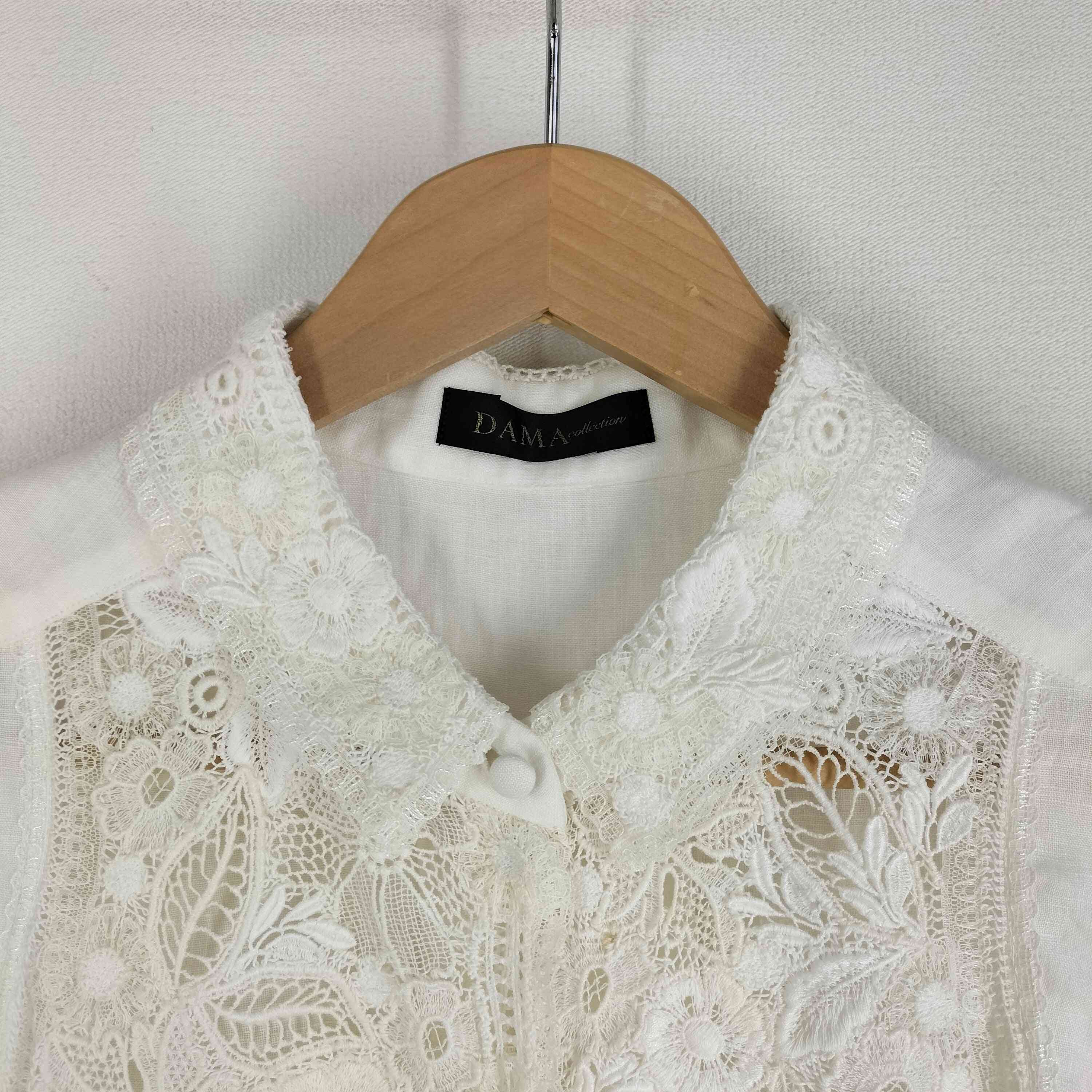 ダーマコレクション DAMA collection リネン100% レース切替 