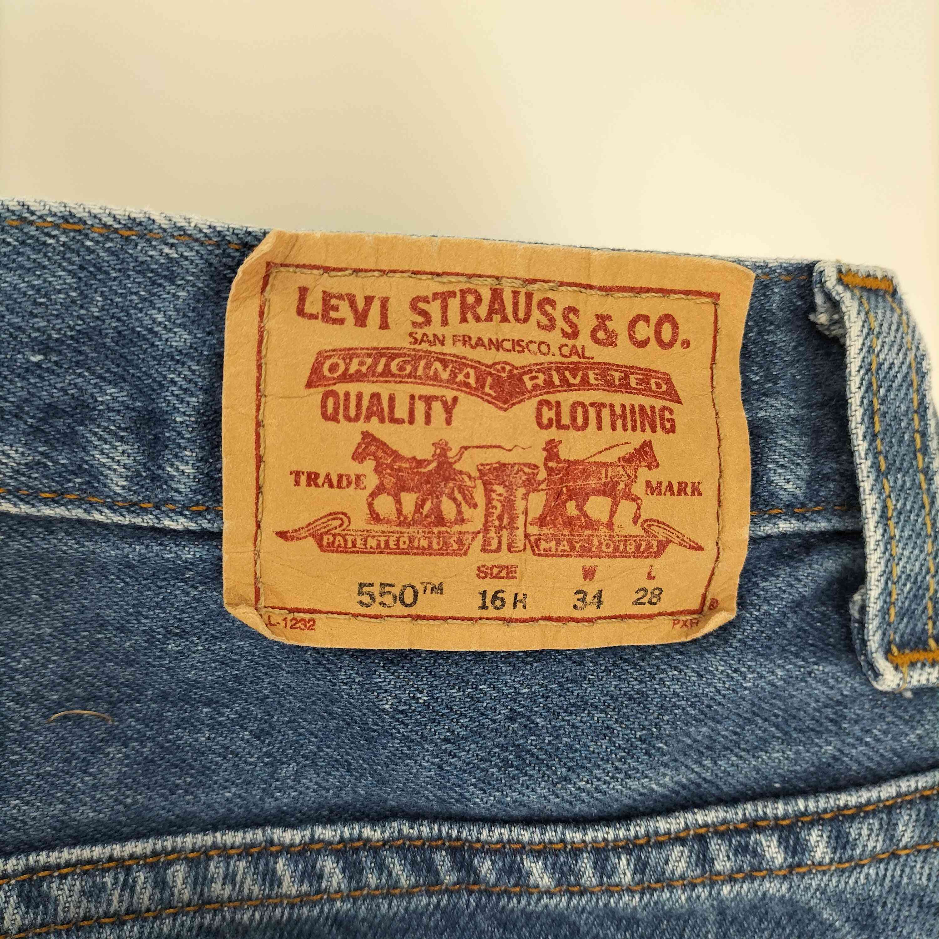 リーバイス Levis 550 Relaxed Fit ボタン裏740 刻印 ジップフライ 