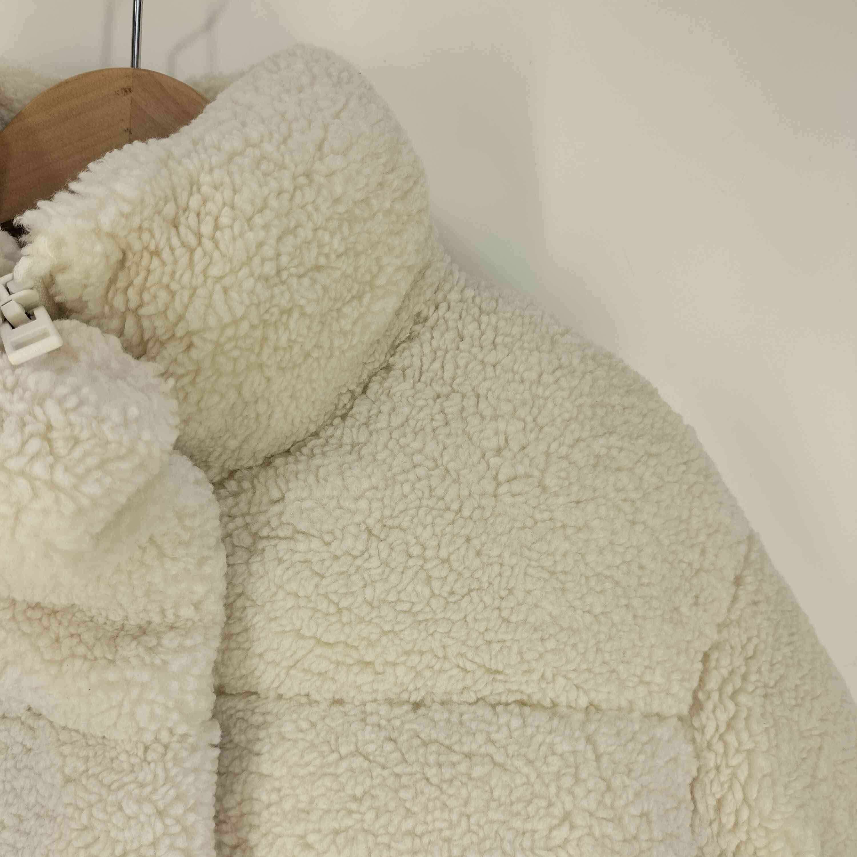 zara フェイクボア　パフアノラック　xs ZARA(ザラ) フェイクボア パフアノラック FAUX SHEARLING