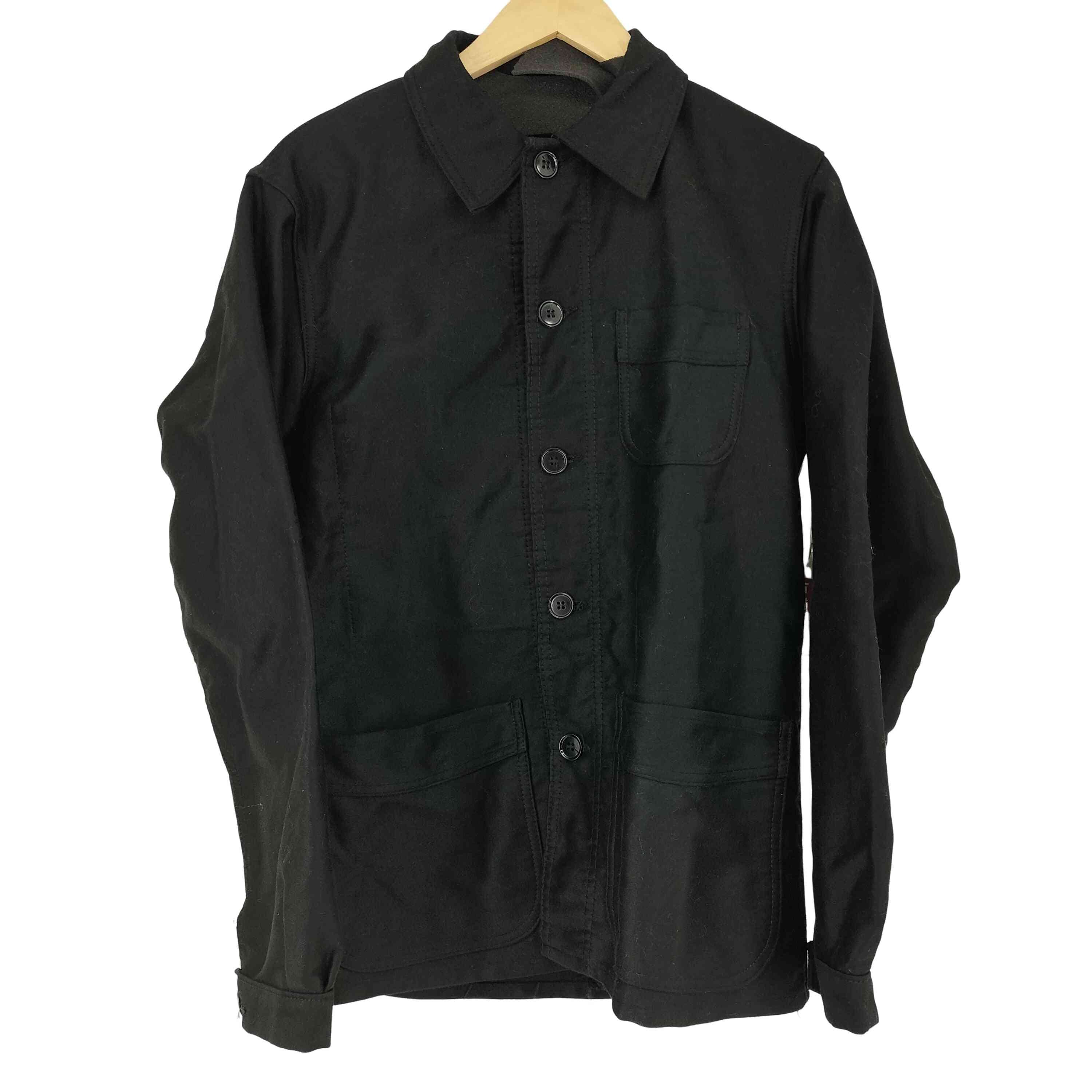 【最終価格】50s ル モンサン ミッシェル　ブラックモールスキン 50s LE MONT ST MICHEL BLACK MOLESKIN JACKET / ヴィンテージ