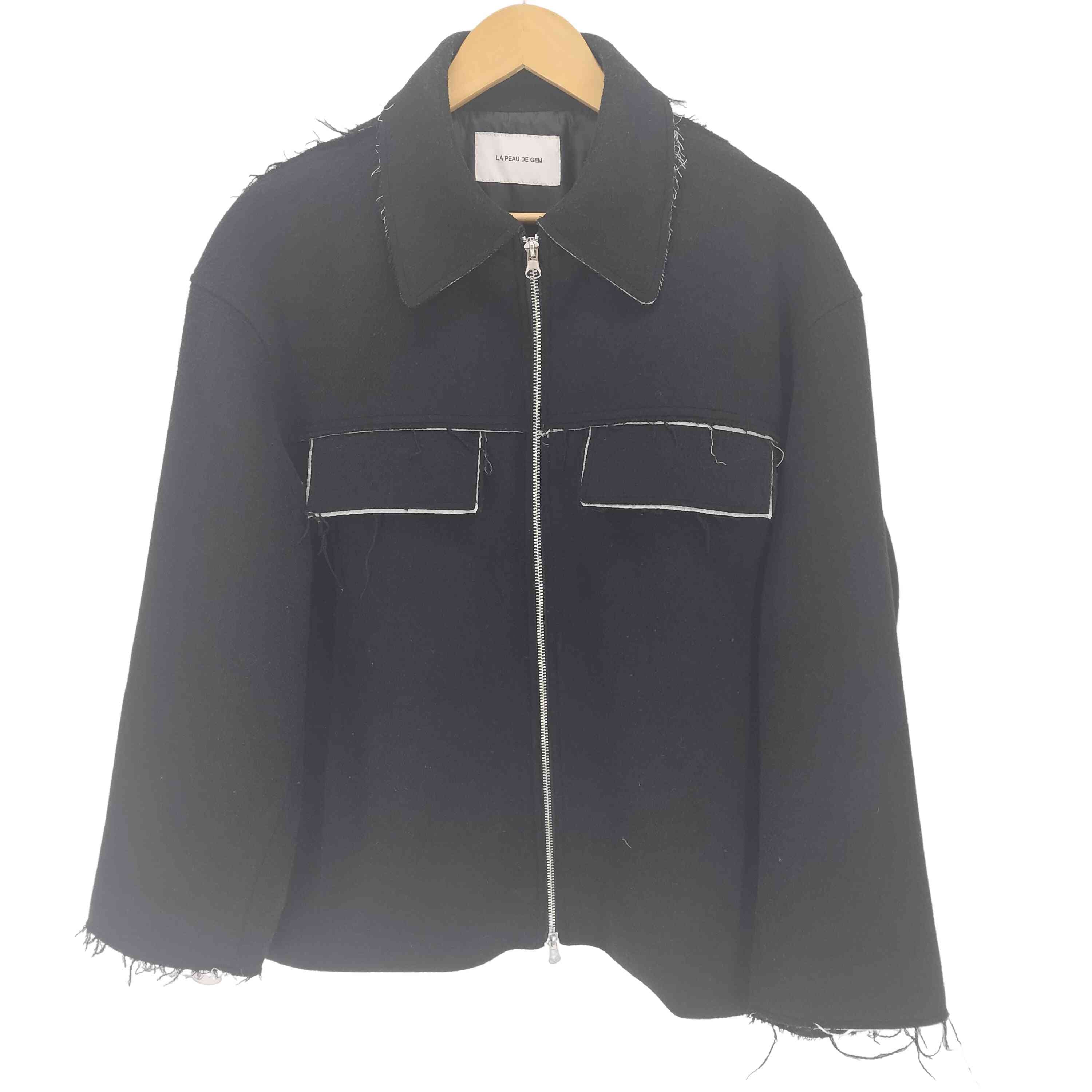 LA PEAU DE GEM カバーオール ラポドゥジェム la peau de gem ウールカバーオール レディース