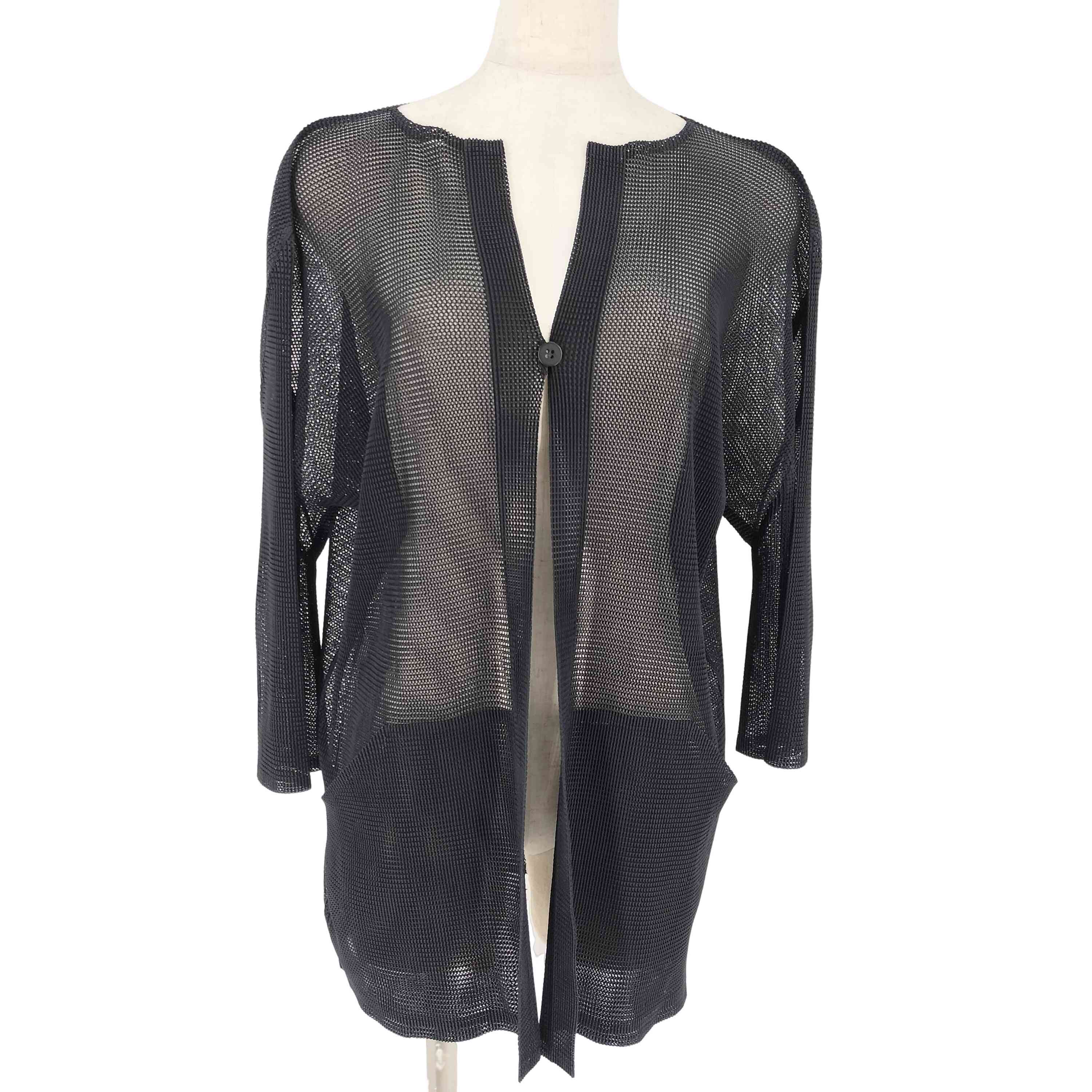 美品⭐️プリーツプリーズ イッセイミヤケ メッシュプリーツ　カーディガン　ボレロ プリーツプリーズイッセイミヤケ PLEATS PLEASE ISSEY MIYAKE