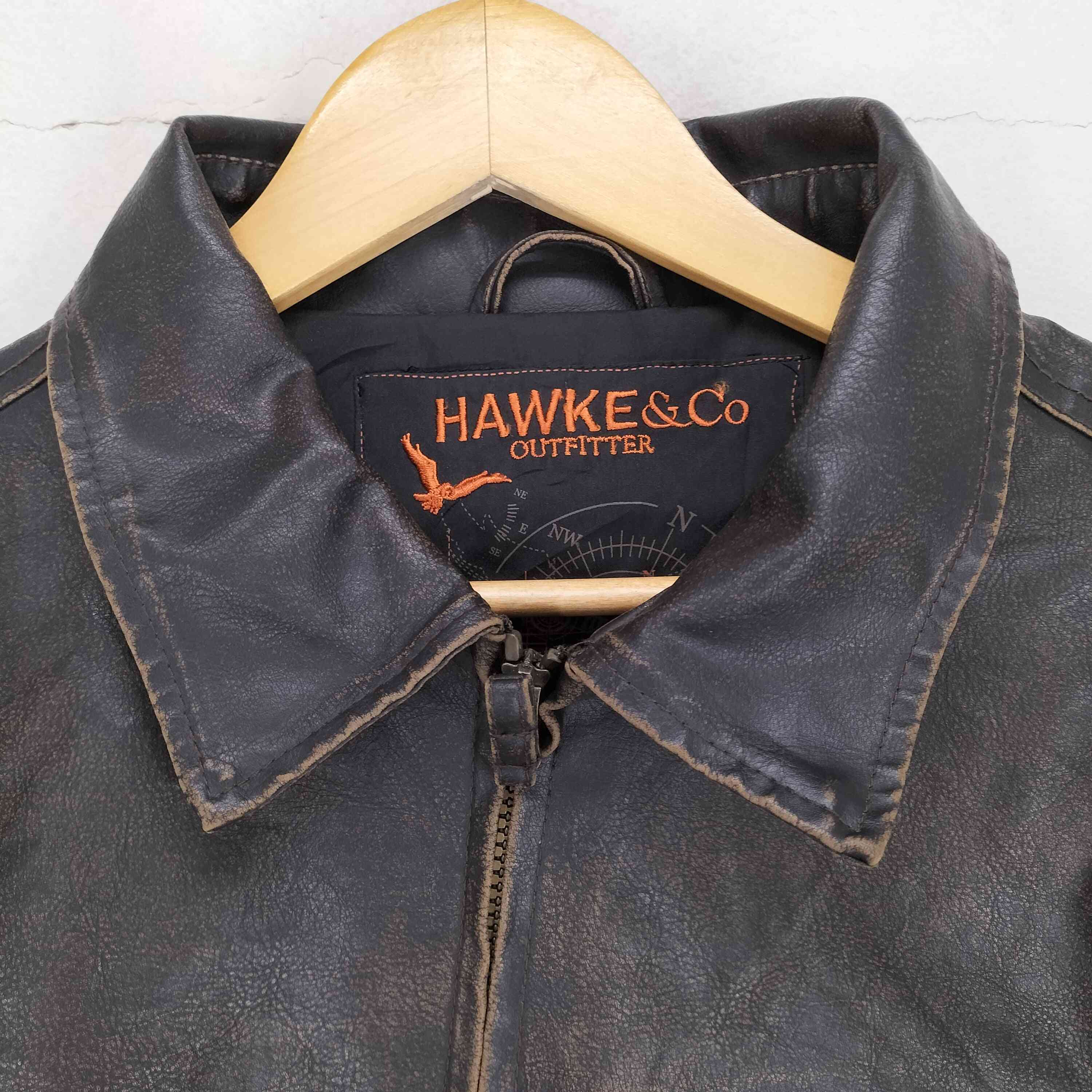 HAWKE＆CO レザージップジャケット メンズ 18/20 – ブランド古着買取 