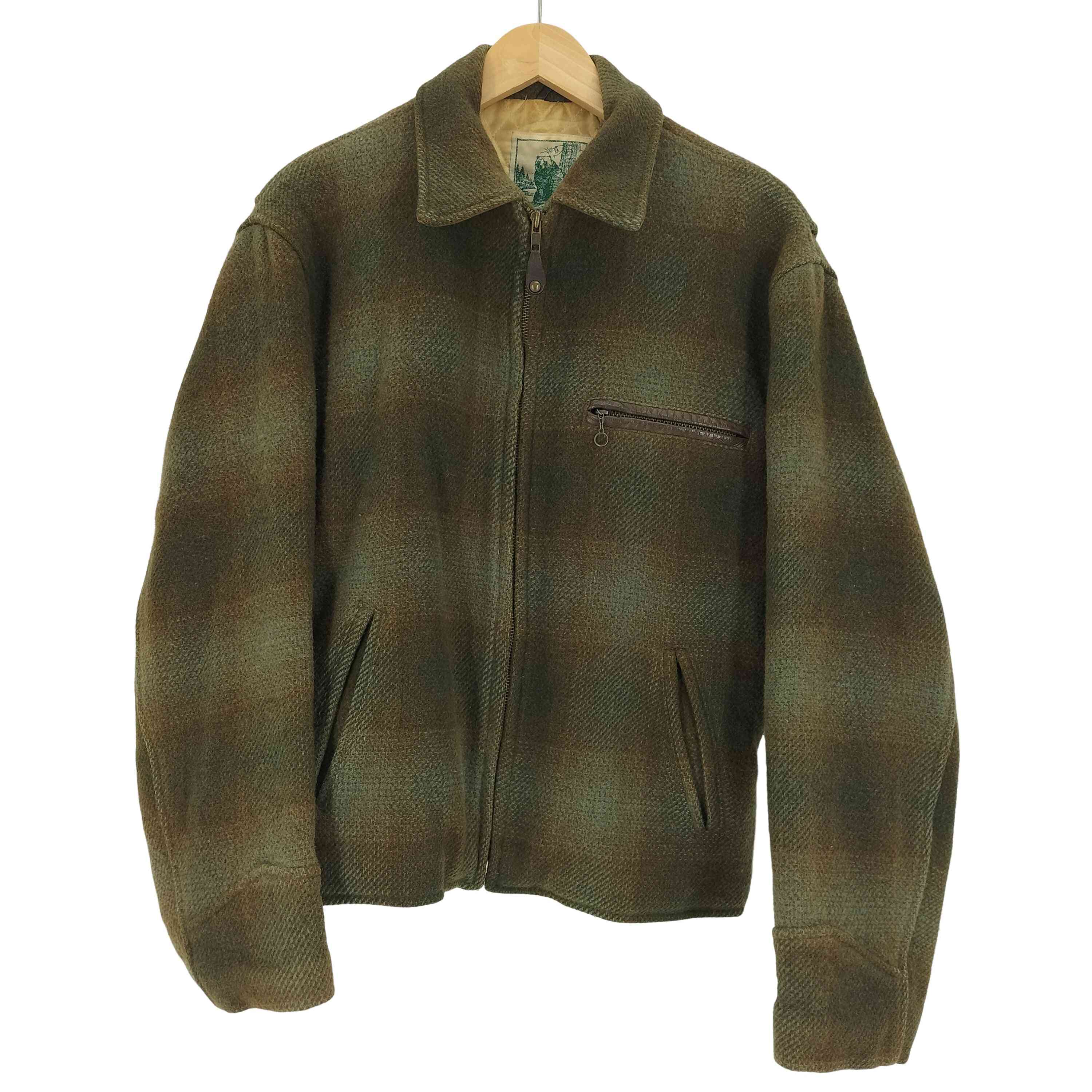 ゴールデンベアー Golden bear 90S USA製 裏地キルティング 襟裏レザー 