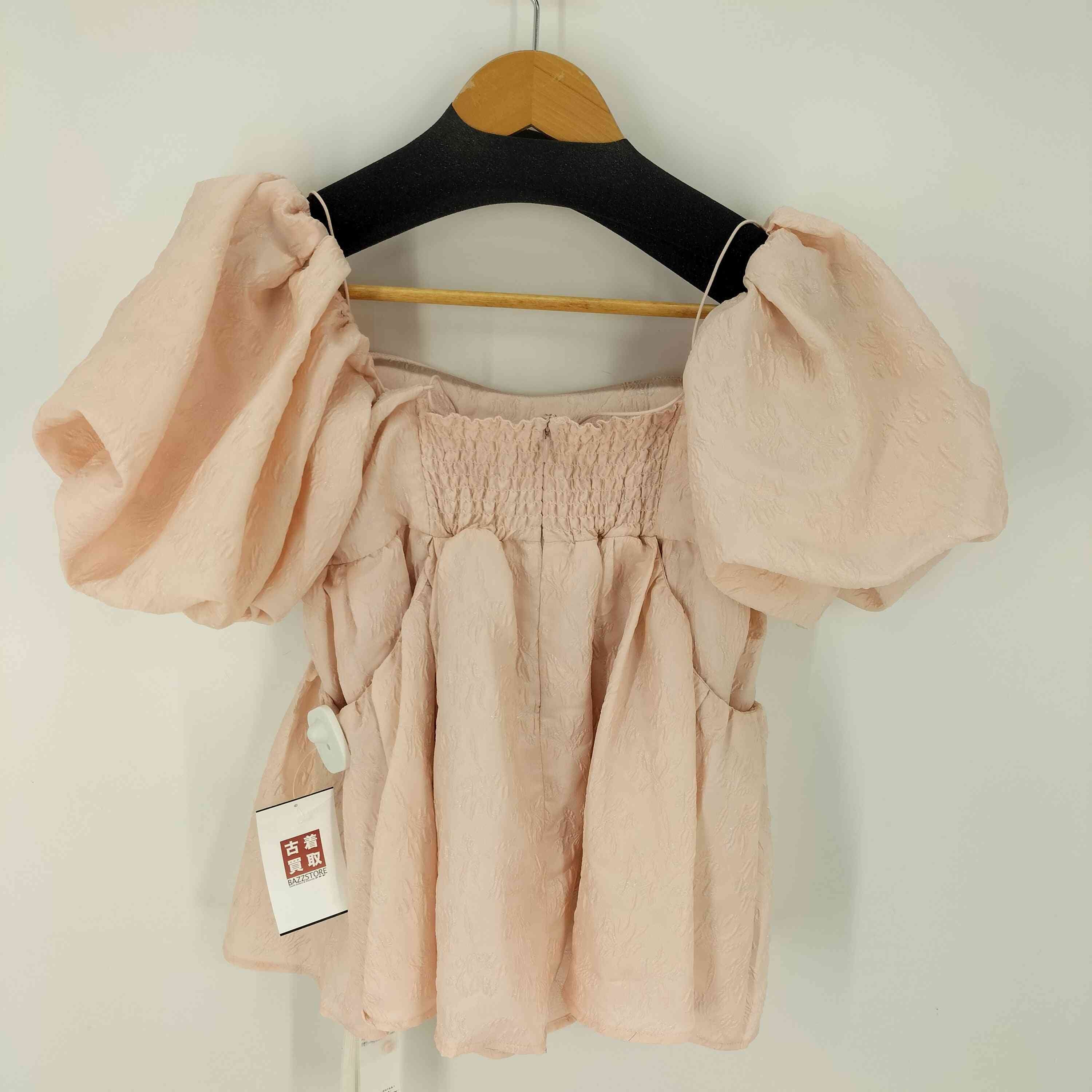 LILY BROWN 3WAYジャガードペプラムビスチェ　新品未使用　ピンク Amazon.co.jp: 未使用品 Lily Brown 3wayジャガードぺプラム