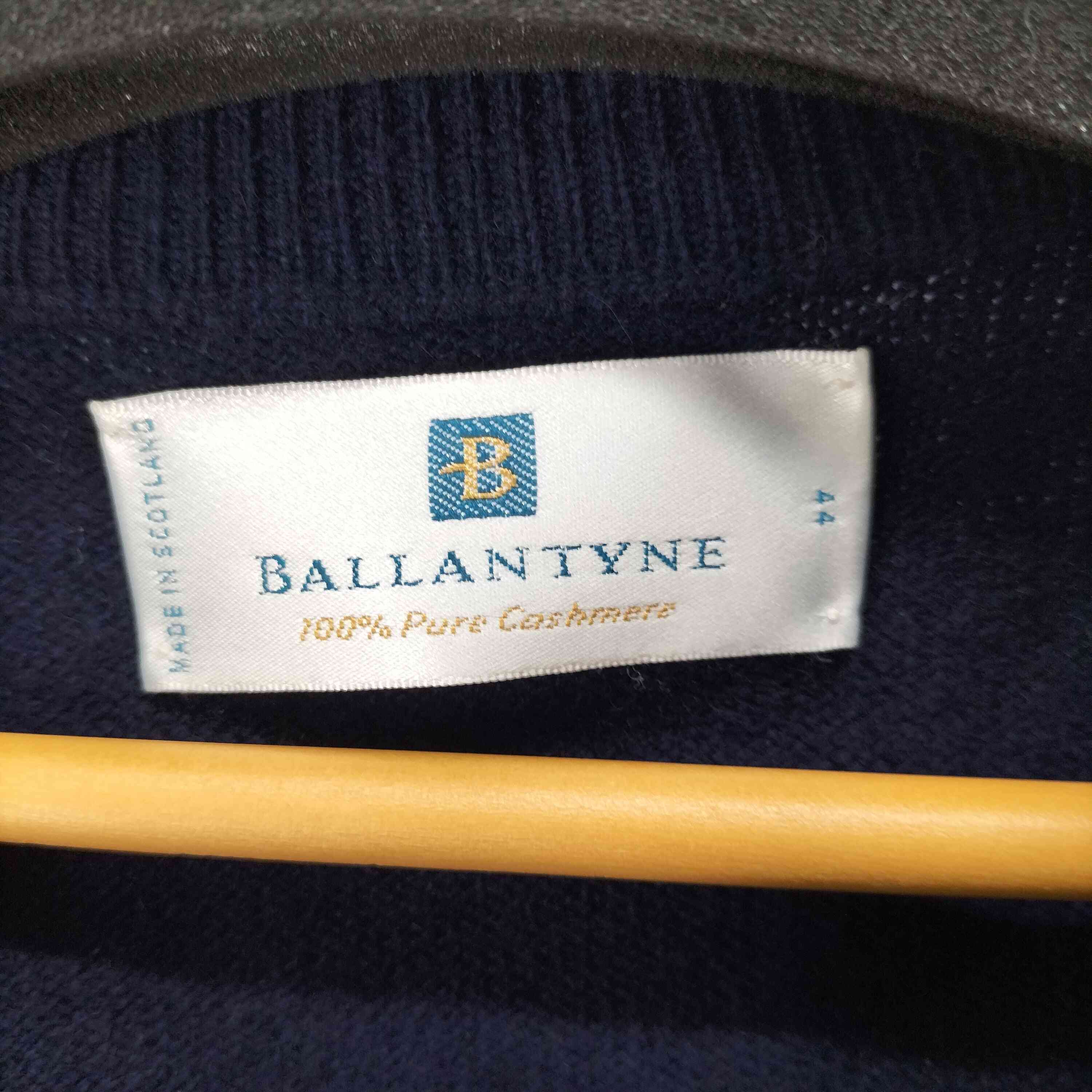 バランタイン BALLANTYNE 90S 旧タグ カシミヤ100% フロントゴルファー