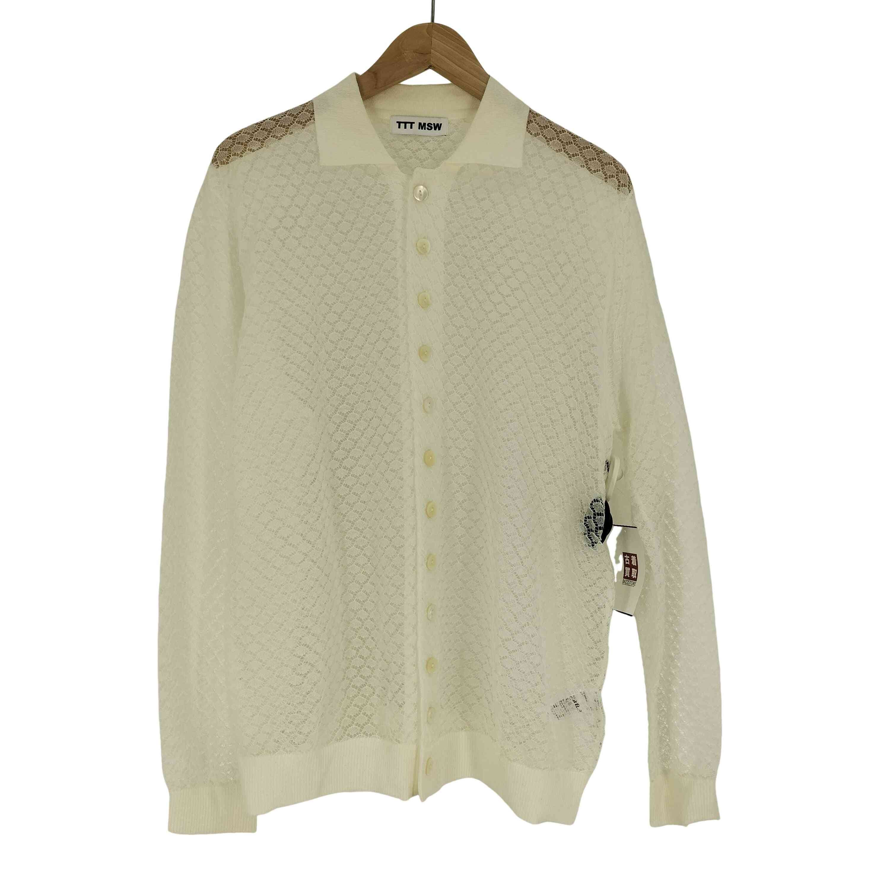 TTT_MSW 22SS シースルーニットカーディガン ティーモダンストリートウェア TTT MSW 22SS 「See-Through Knit