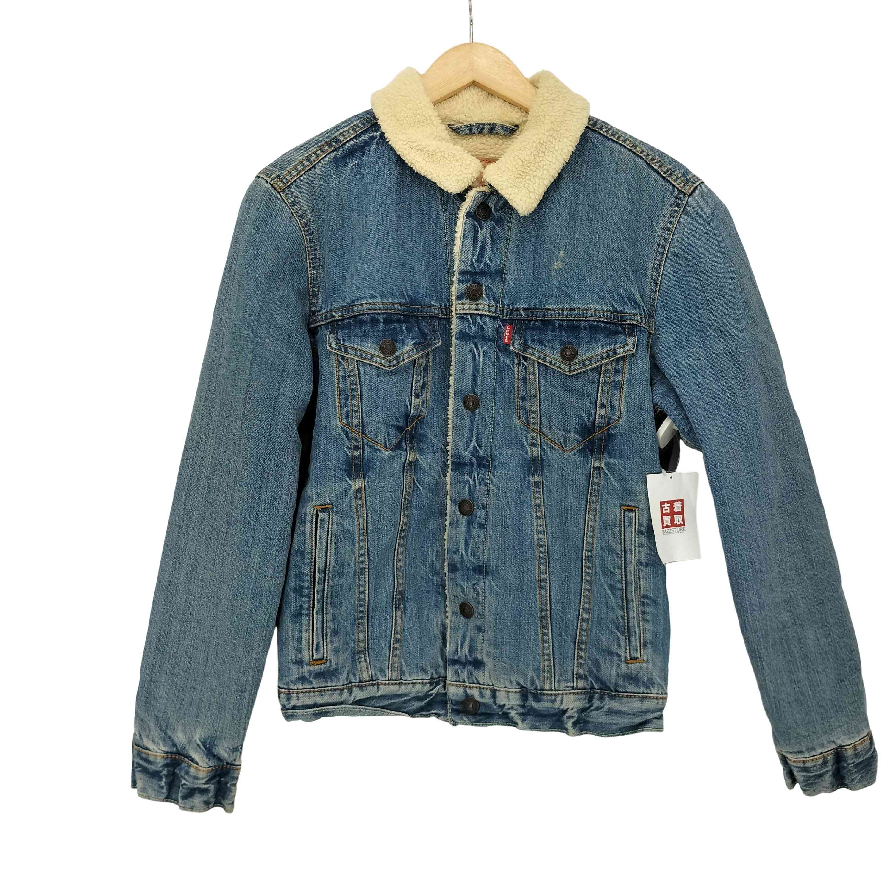 Levi's デニムジャケット ボア襟 サイズ36 バックプリントあり 【公式