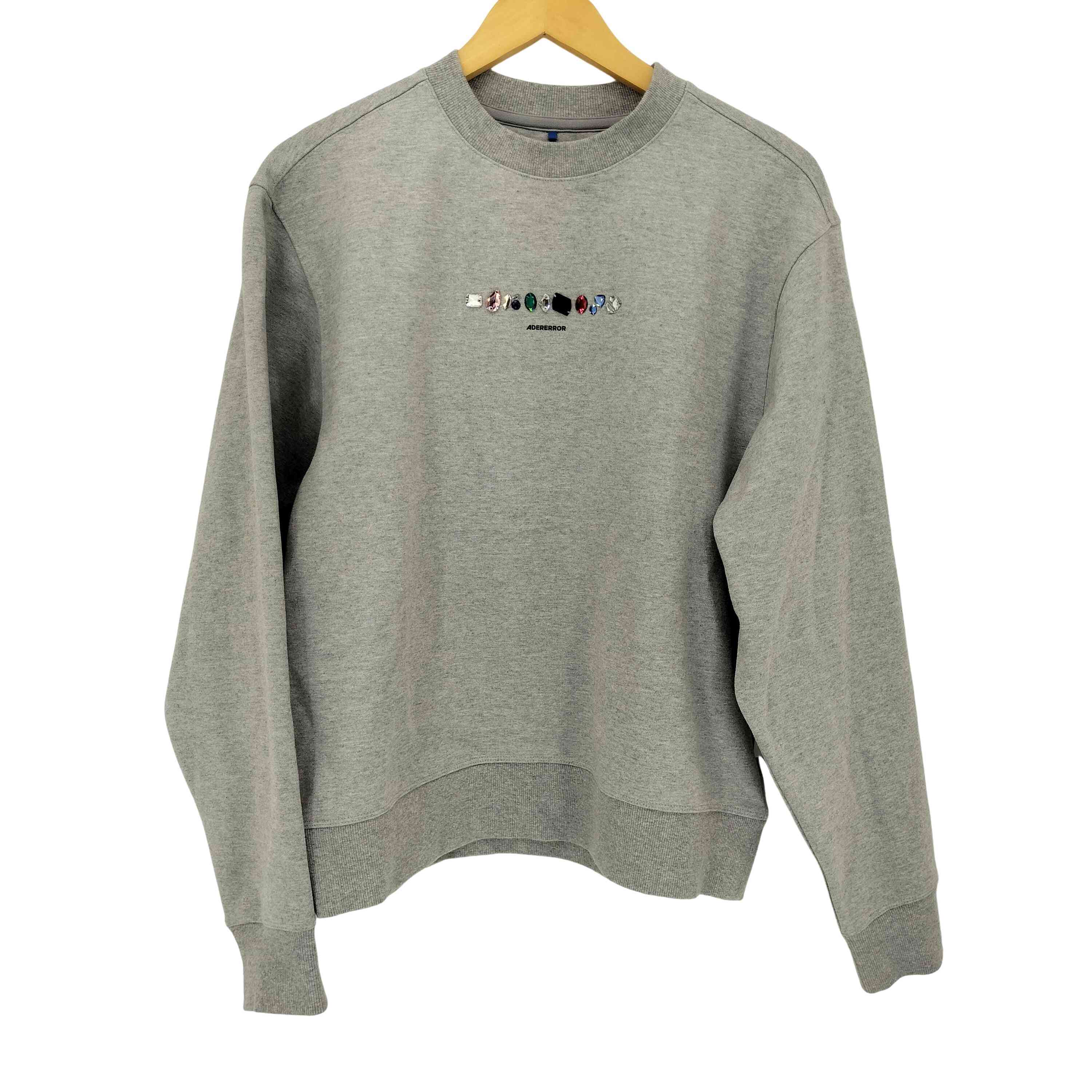 アーダーエラー ADERERROR スワロフスキー Gemma sweatshirt メンズ