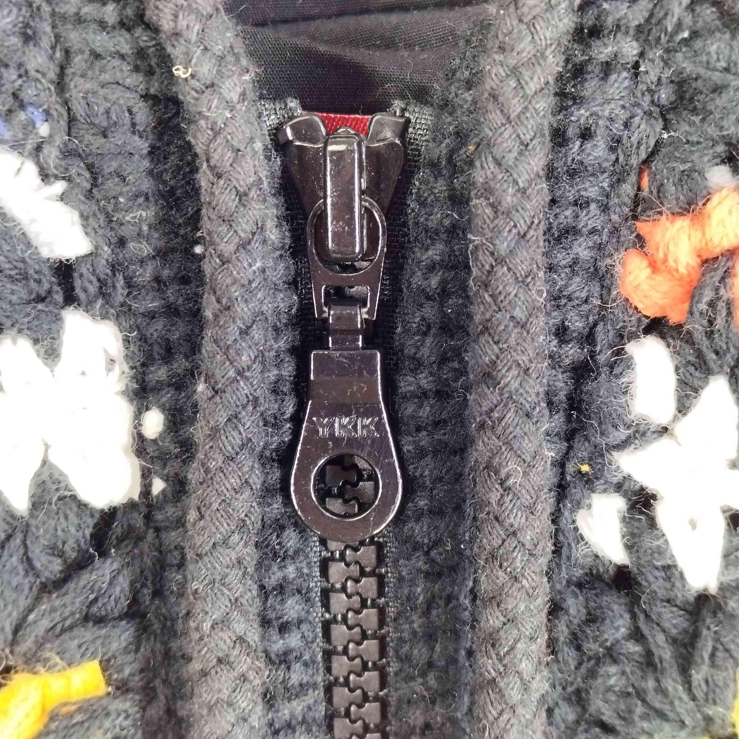 シュプリーム Supreme 20AW Crochet Hooded Zip Up Sweater HAND KNIT 