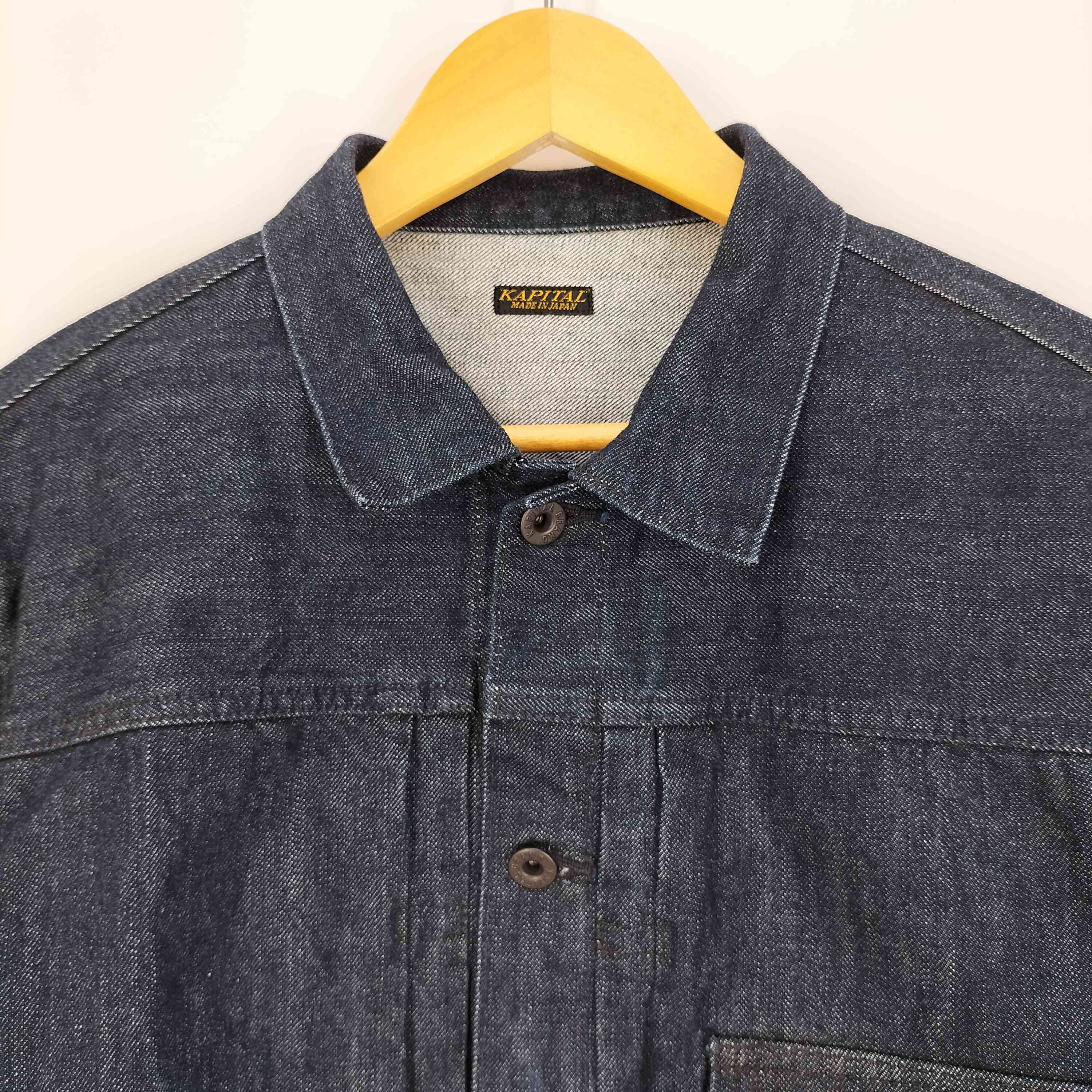 キャピタル KAPITAL 14oz 1ST JKT (黒糸ver.) デニムジャケット メンズ  