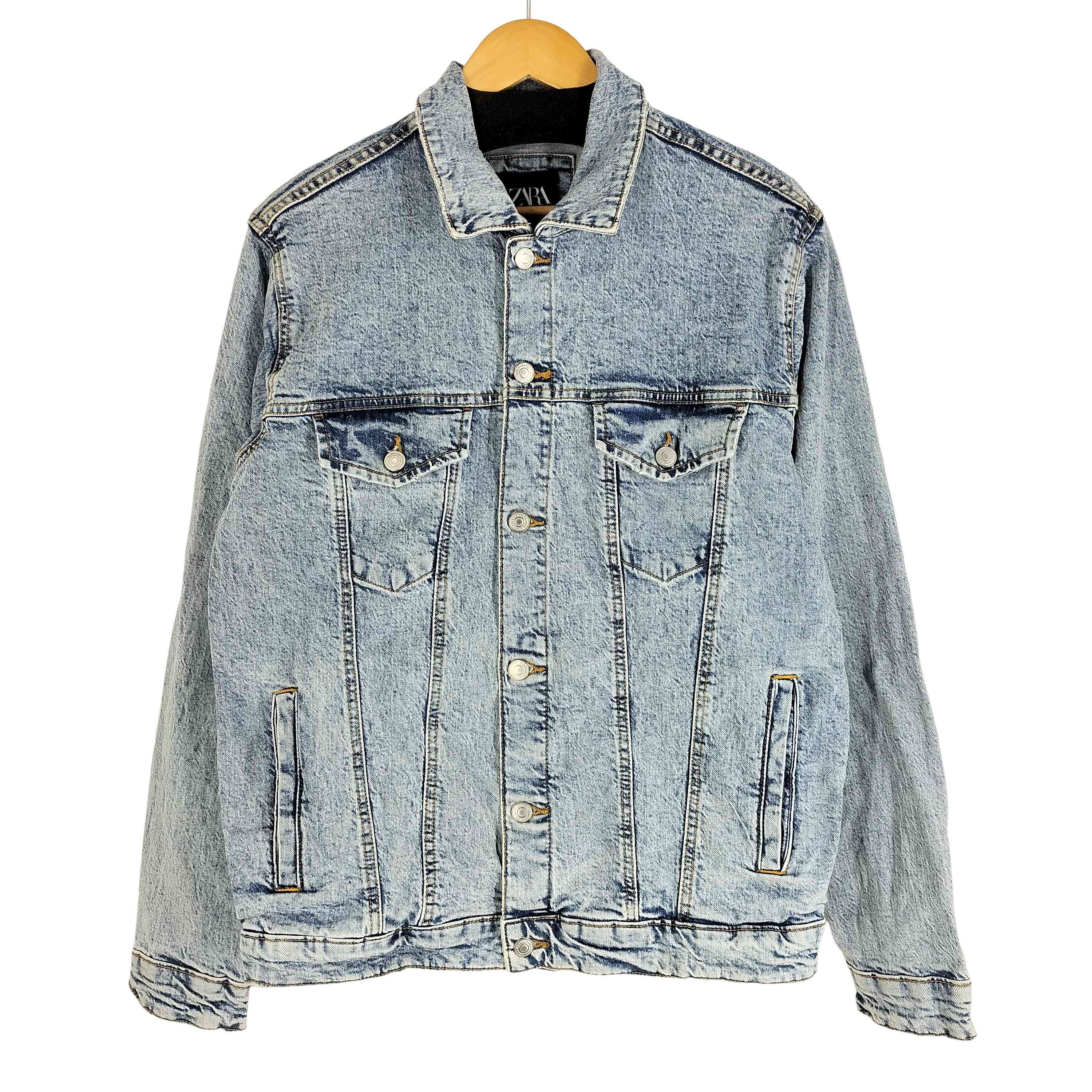 ZARA ダメージドレザーエフェクト もら ライダースジャケット