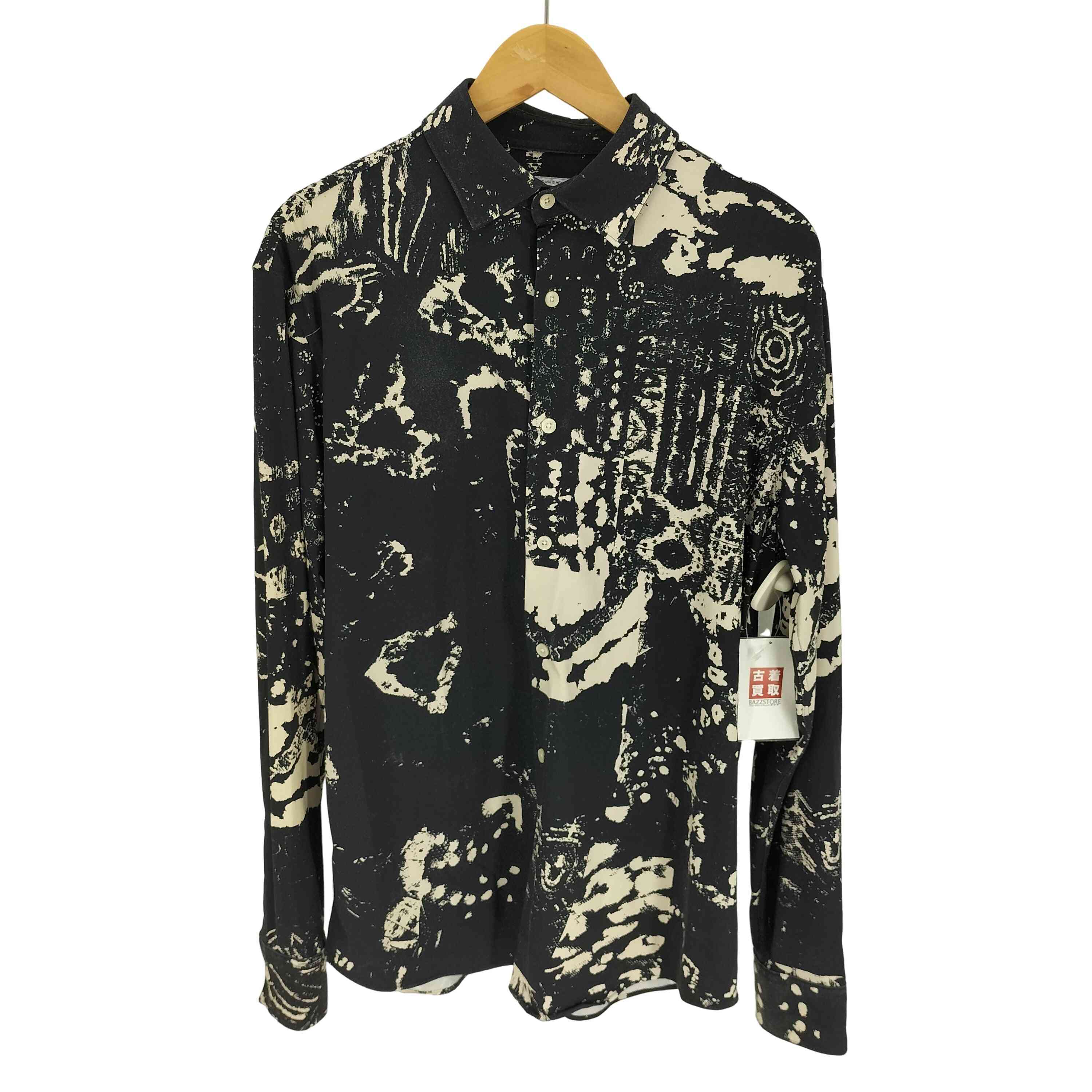 ザラ ZARA ABSTRACT PRINT STRETCH SHIRT アブストラクト プリント ストレッチ シャツ メンズ import –  ブランド古着買取販売バズストア