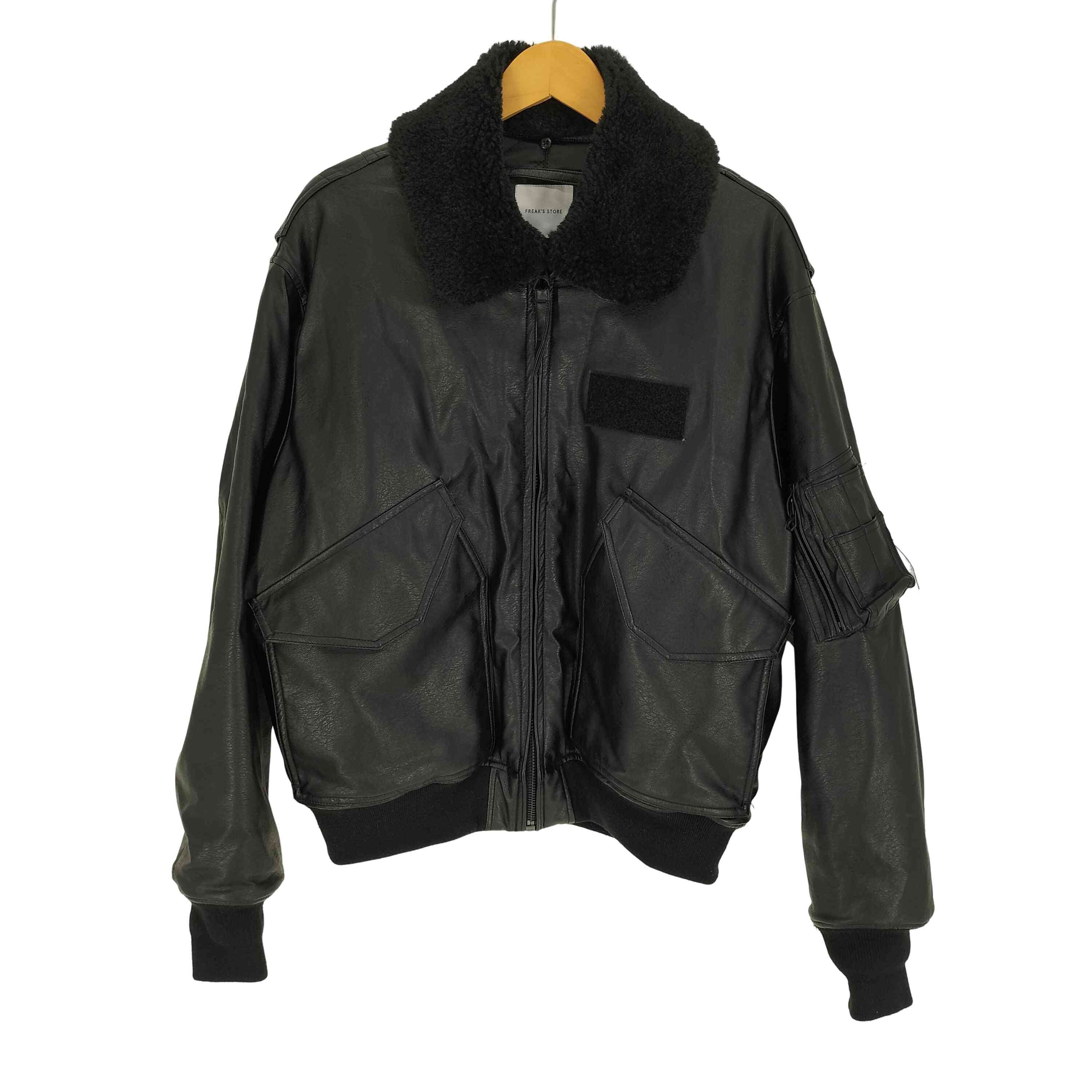 新品【FREAK’S STORE】フェイクレザー フライトジャケット/2WAY FREAK'S STORE（フリークスストア）の「FREAK'S STORE