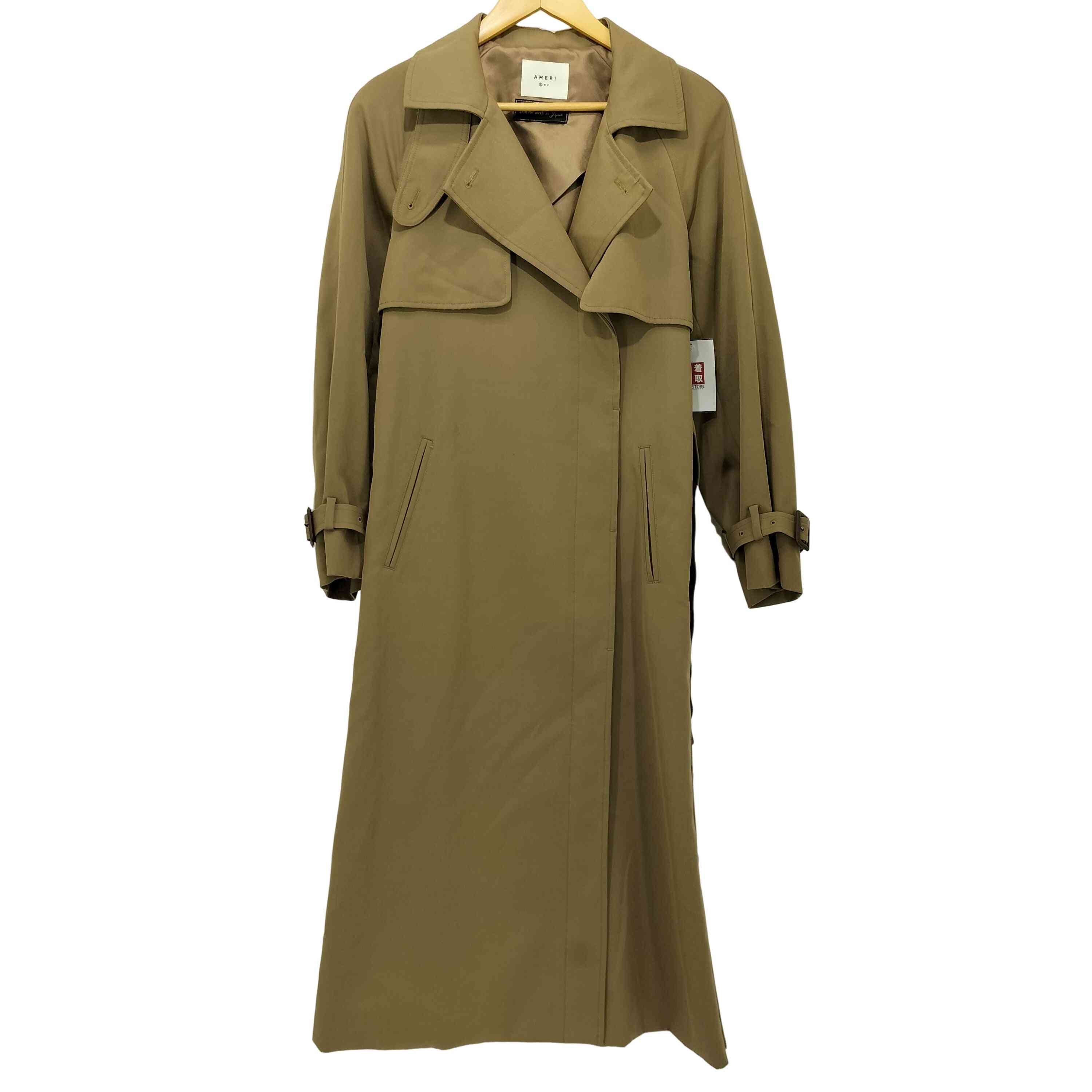 アメリ AMERI MINIMAL FLARE LONG TRENCH COAT レディース JPN：S  