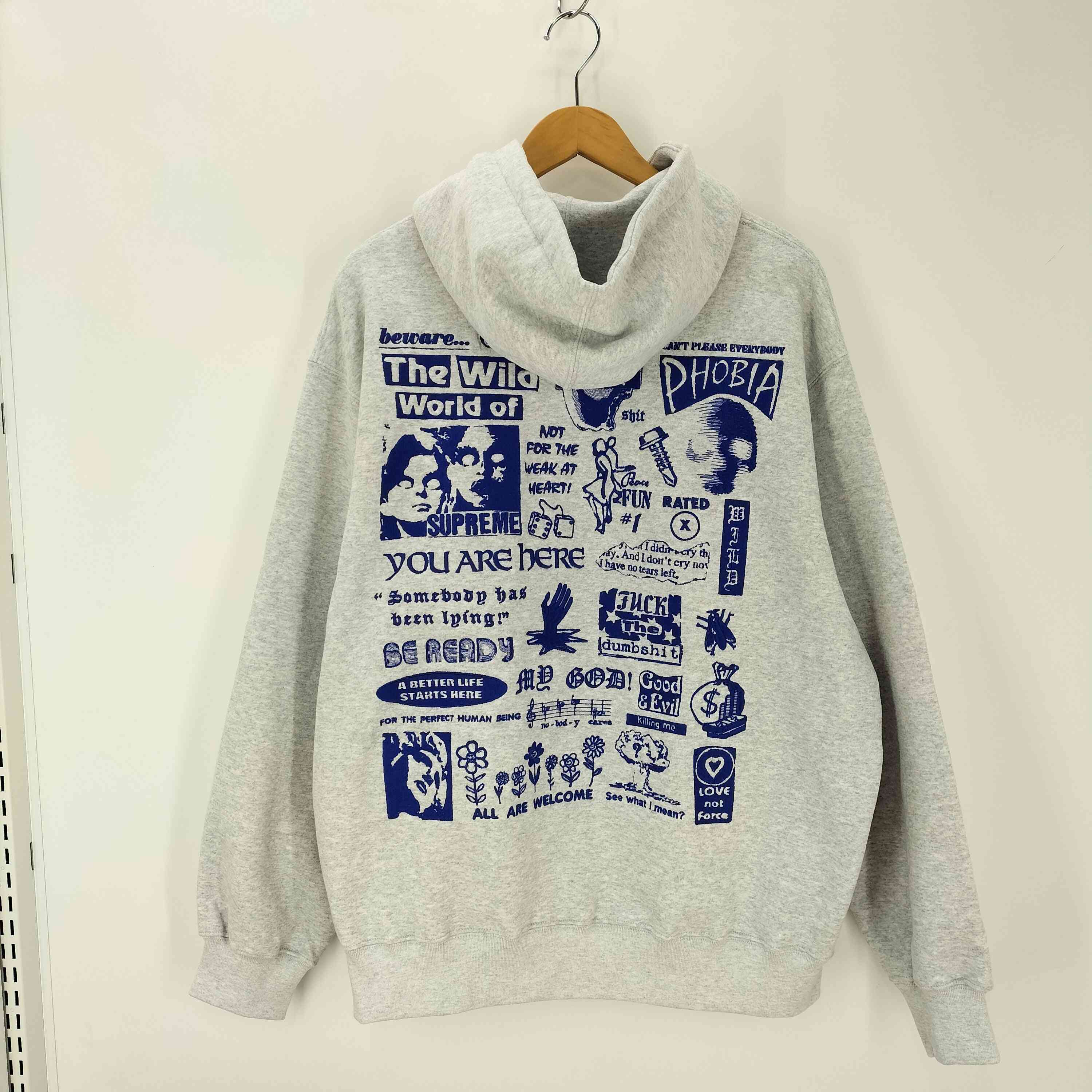 シュプリーム Supreme WILD EMBROIDERED HOODED SWEATSHIRT メンズ JPN 