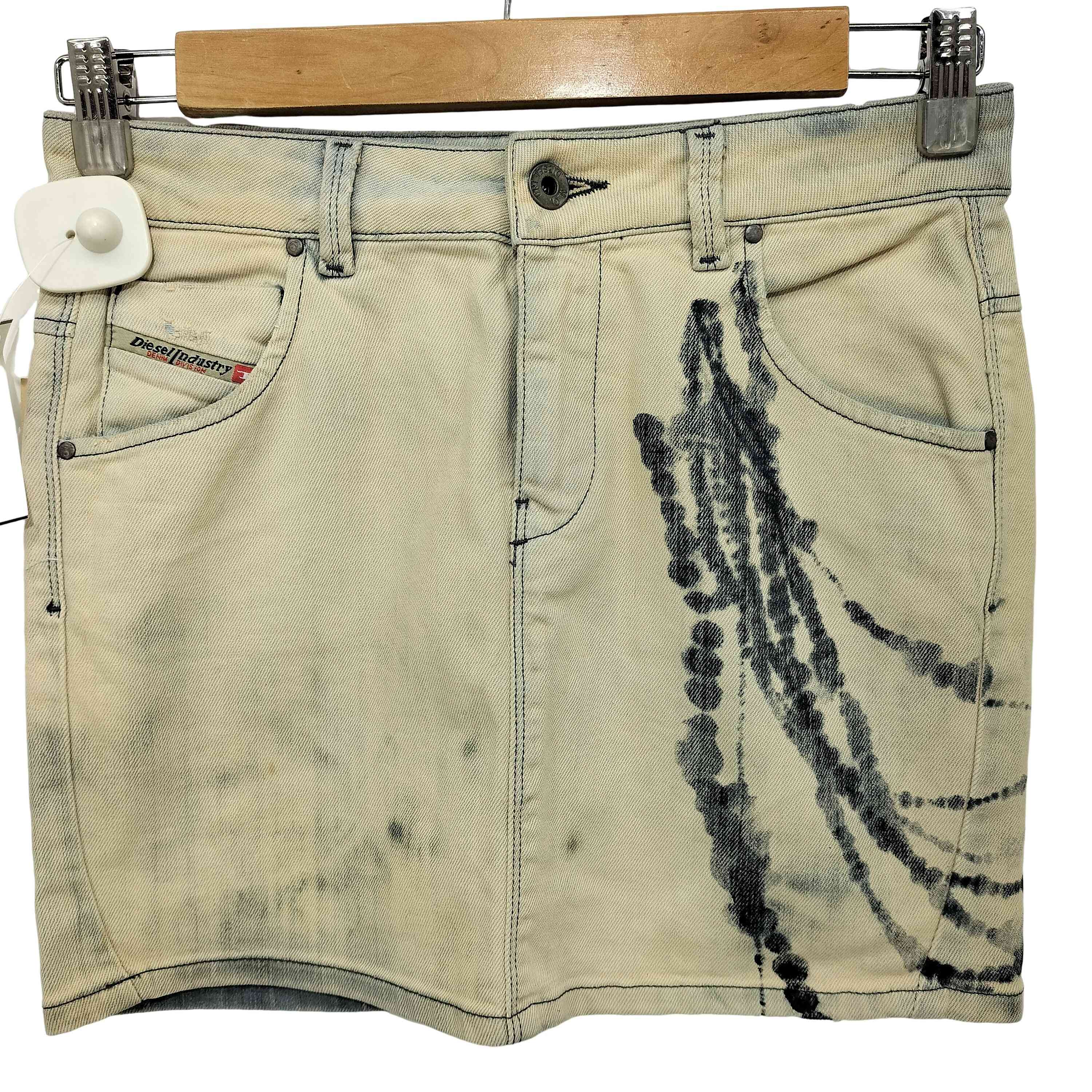 diesel はやかっ デニムミニスカート イエロー