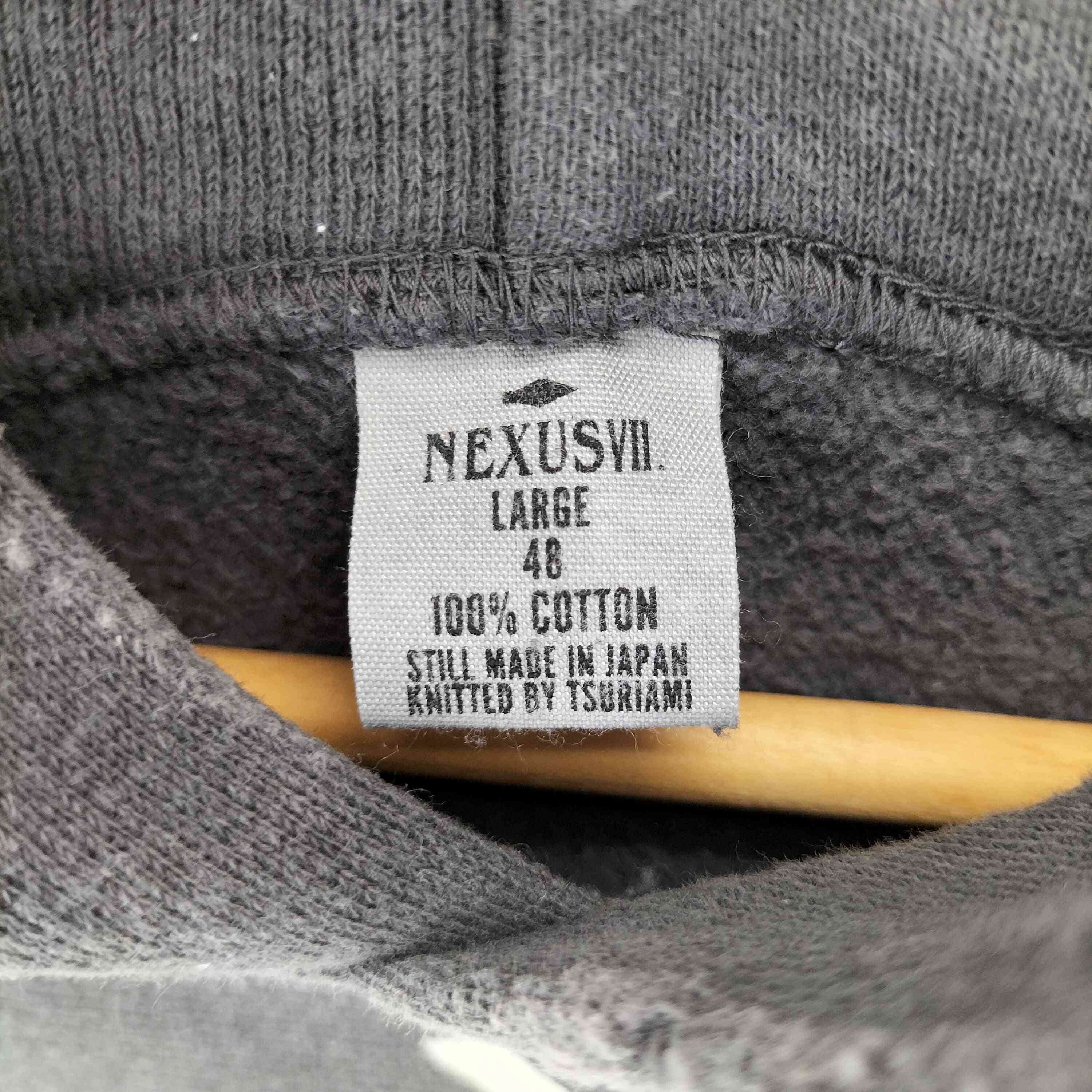 ネクサスセブン NEXUSVII DAMAGED FLOCKY R/S HOODIE メンズ JPN：L