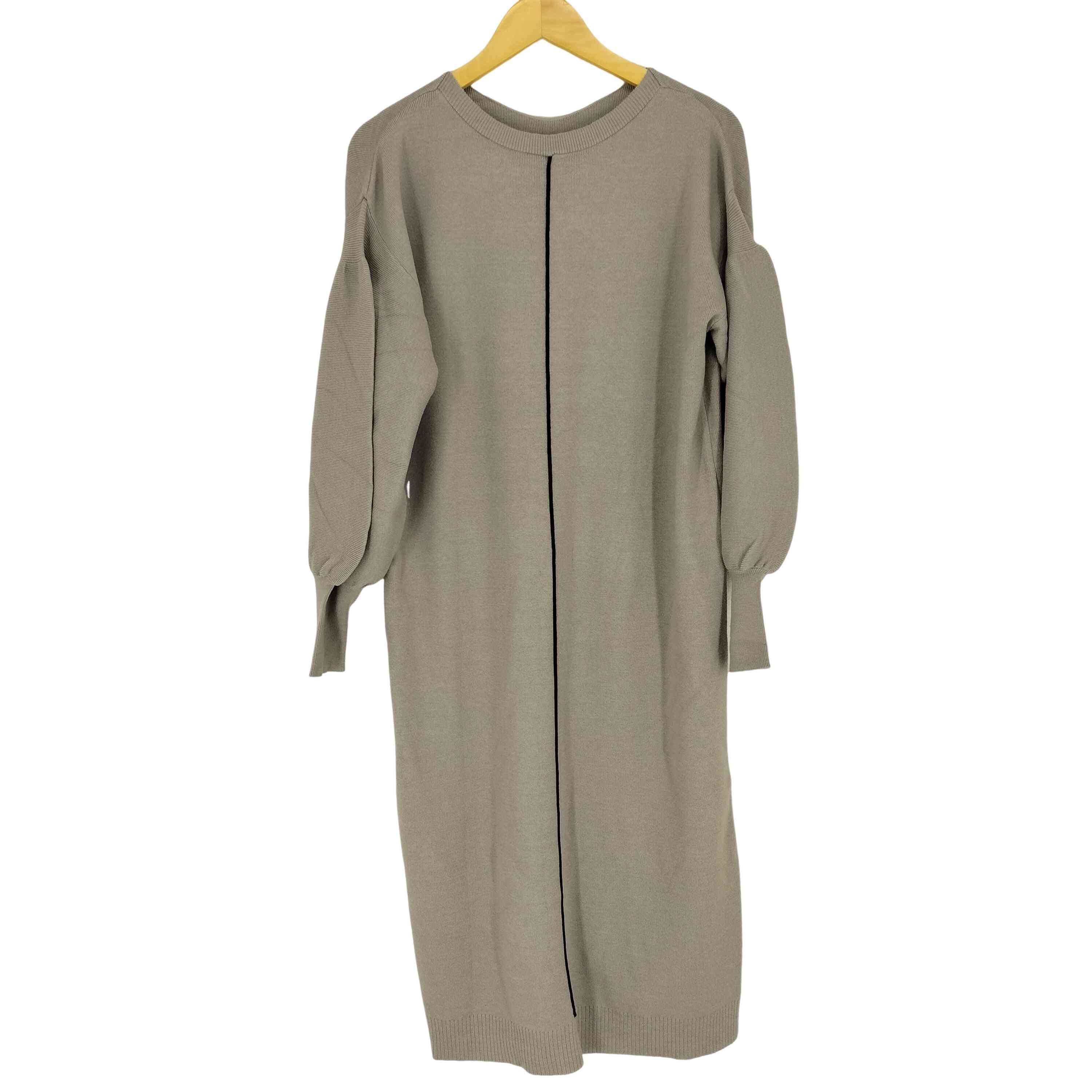 PLUS OTO.HA 2WAYバックラインやわもちニットワンピース レディース