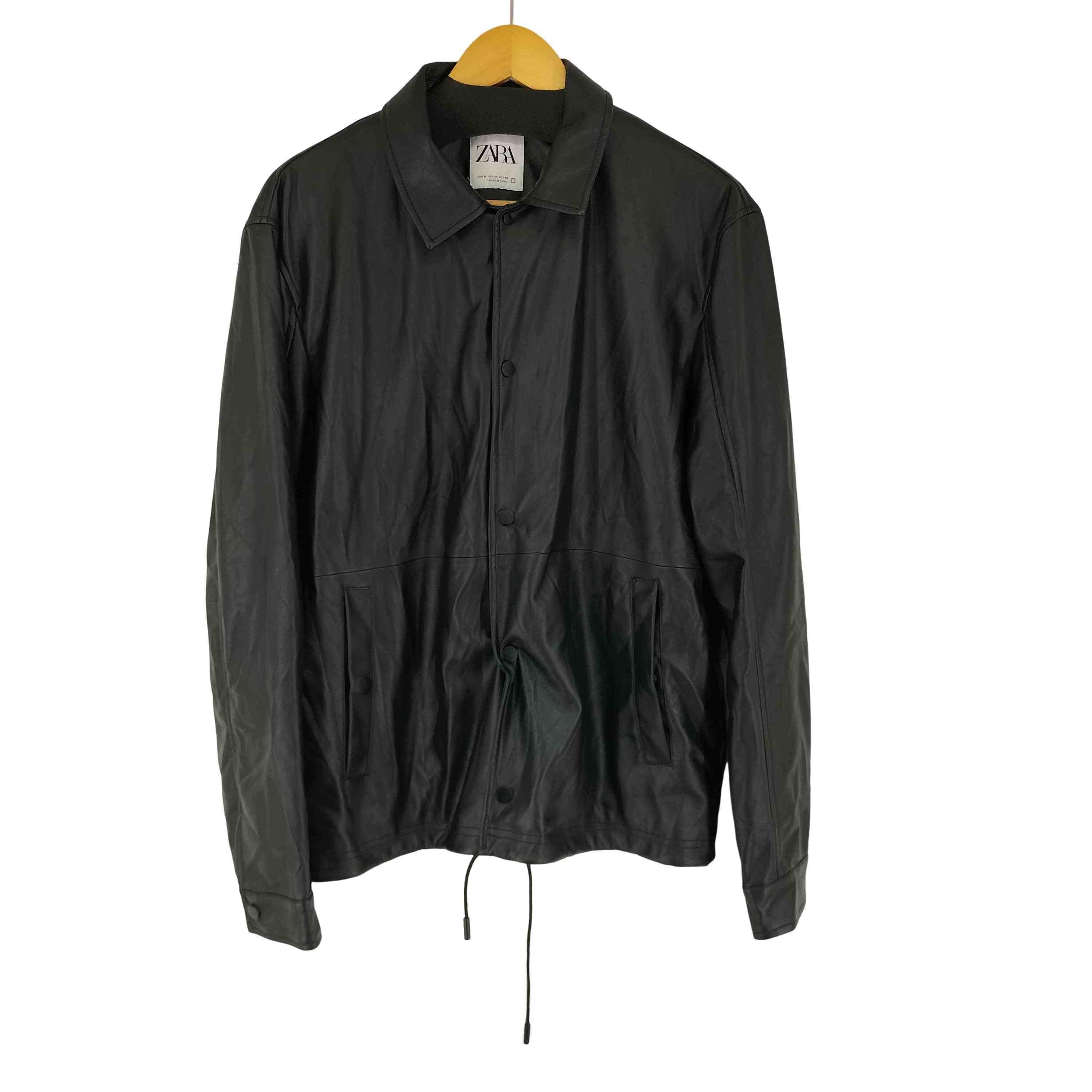 ザラ ZARA フェイクレザージャケット レディース import：M – ブランド