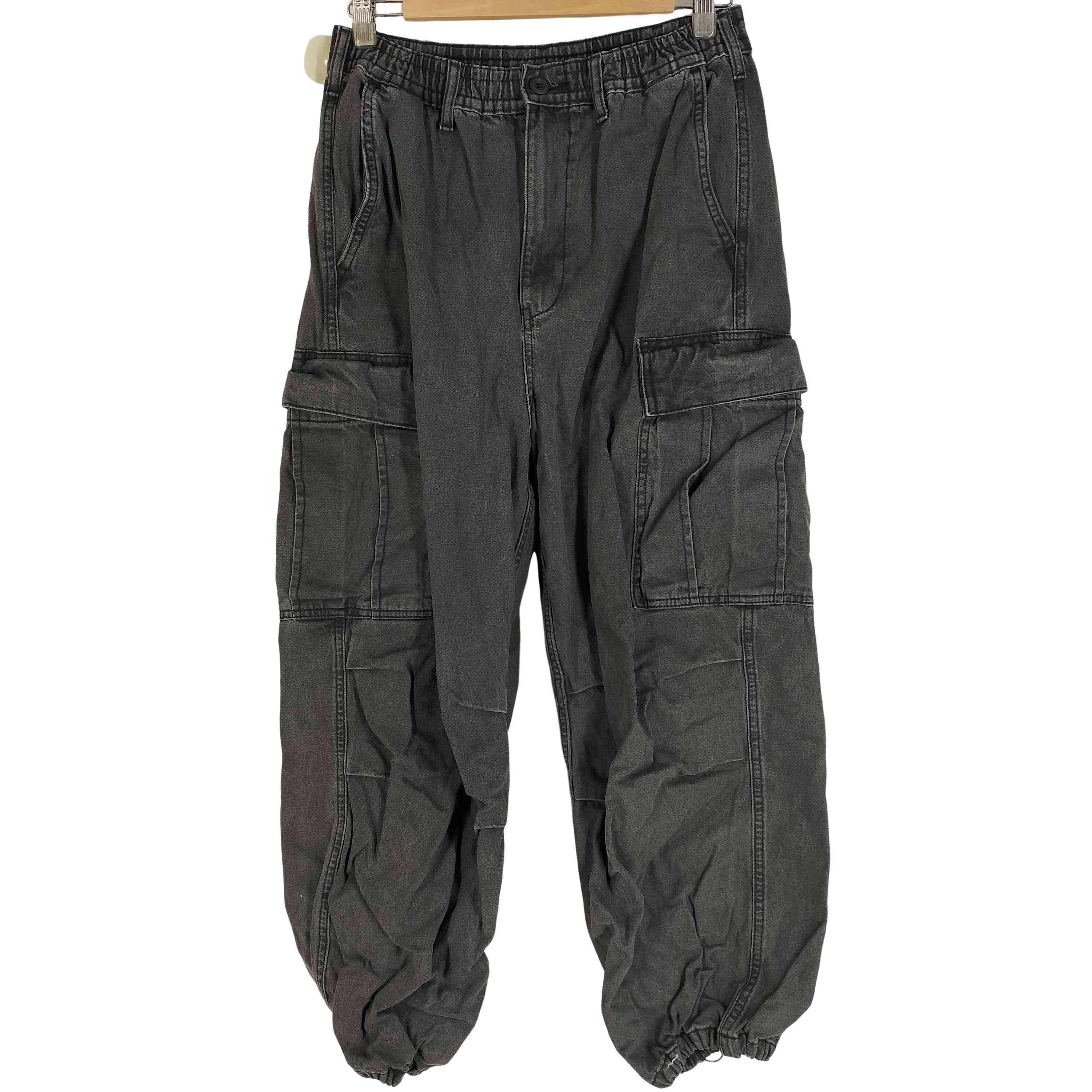 ジーユー GU デニムスーパーワイドカーゴパンツNT+E メンズ JPN：S