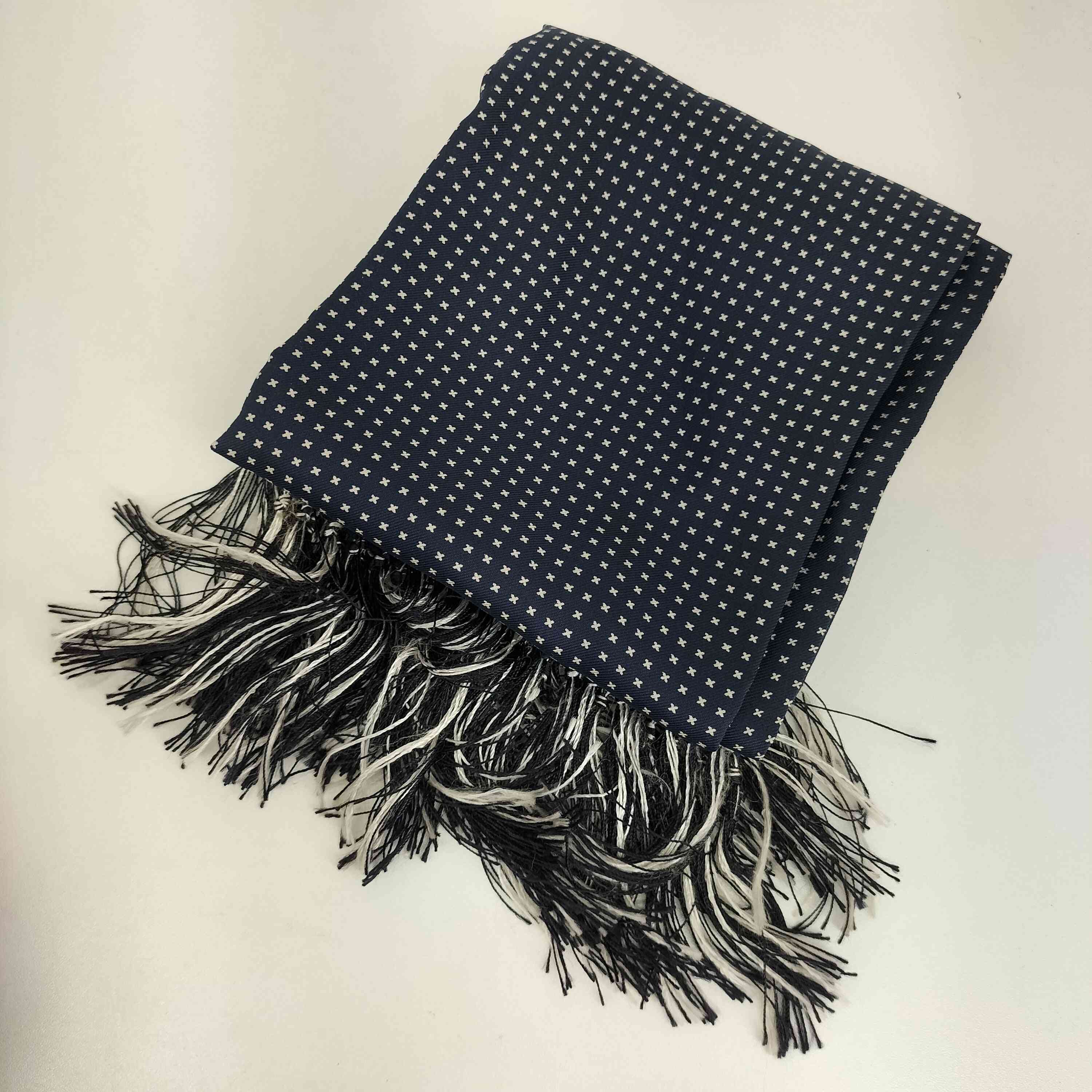 DRAKE'S シルク100% HAND PRINTED ストール 英国製