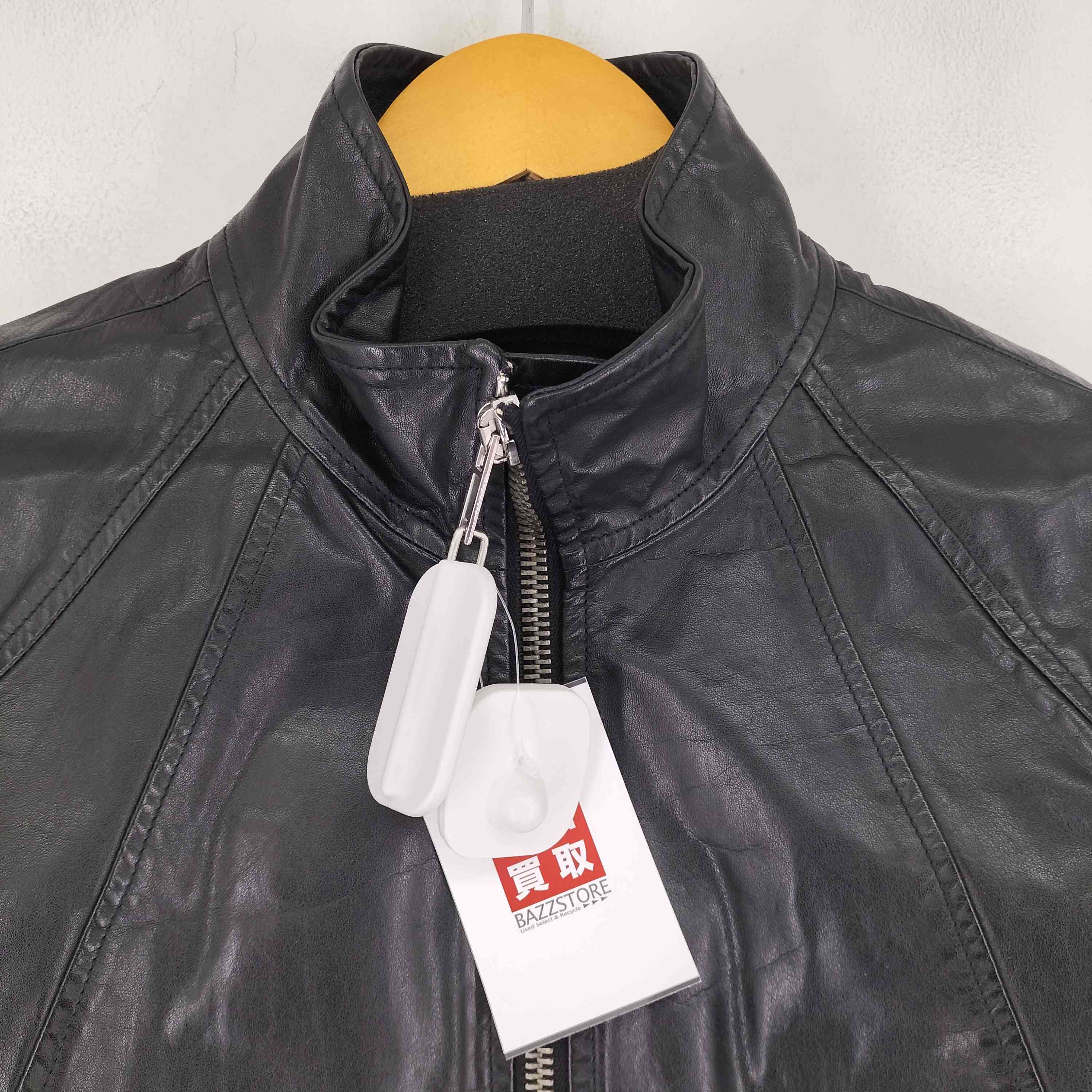 Rick Owens インターシャレザージャケット XSリックオウエンス リックオウエンス RICK OWENS インターシャ レザージャケット