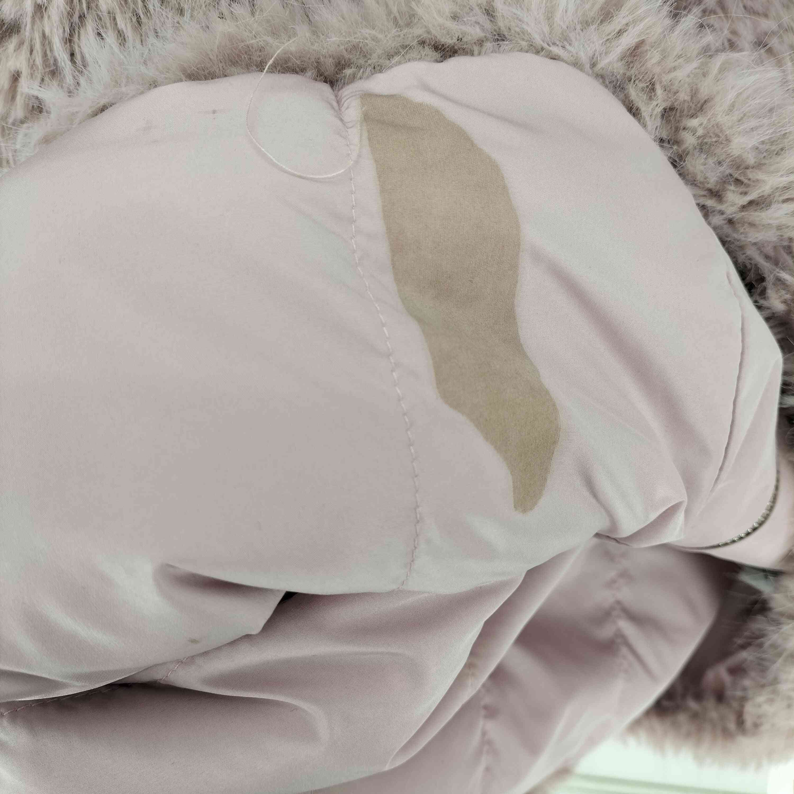 EZEK PROJECT Rabbit fur jacket ロゴ プレート スタンドカラー 