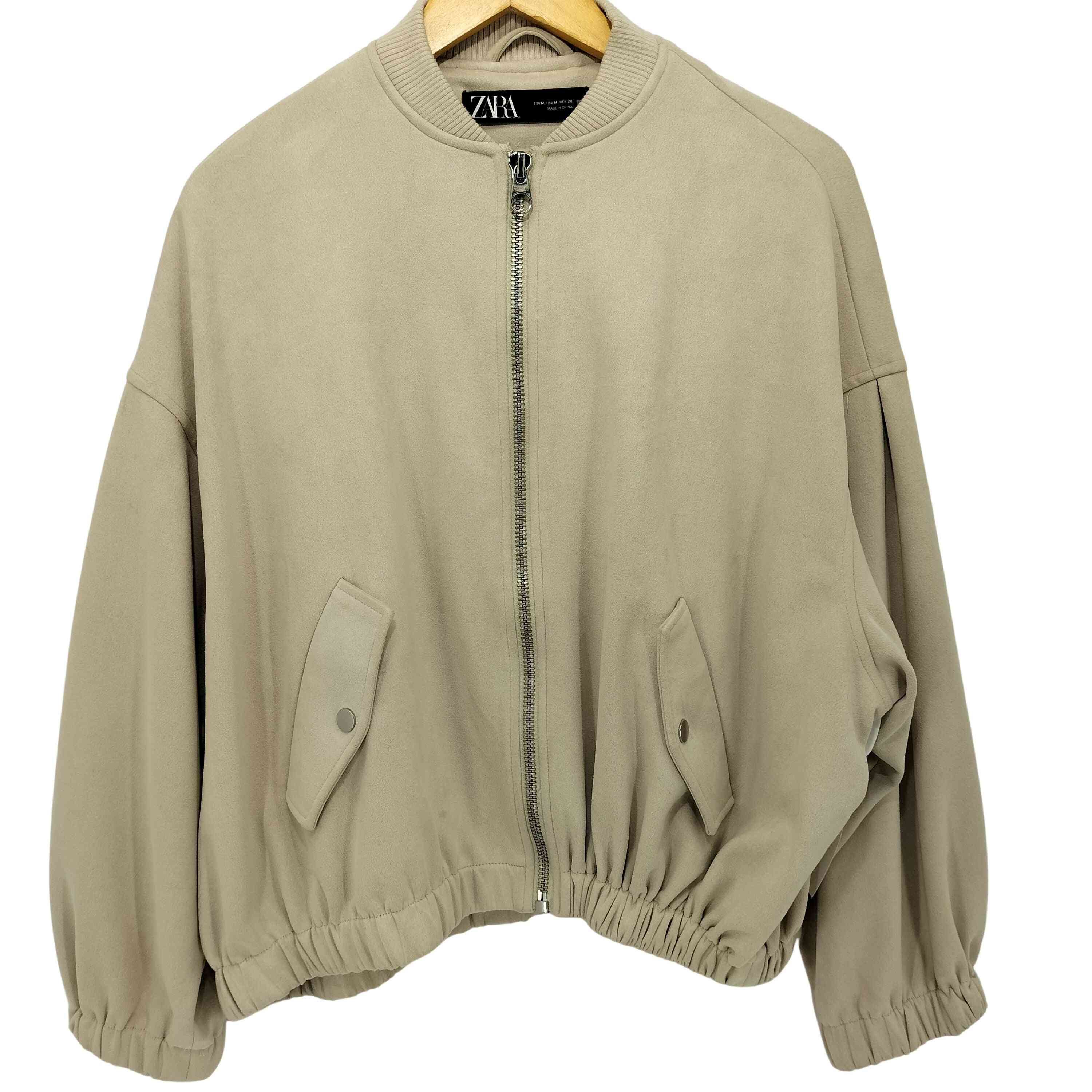 ザラ ZARA スエードブルゾン レディース import：S ザラ ZARA