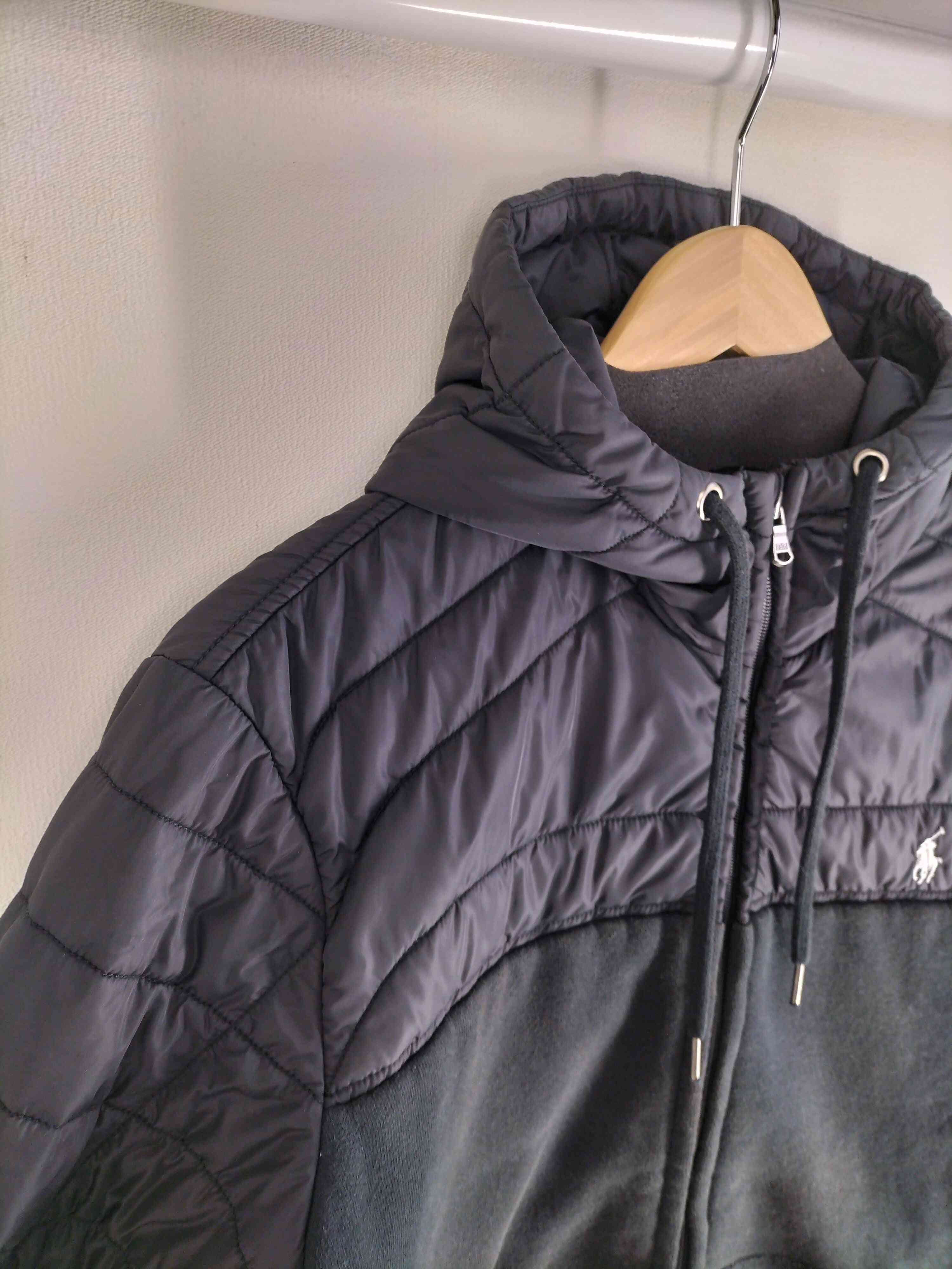 ポロラルフローレン POLO RALPH LAUREN 異素材切替 中綿フーデッド 