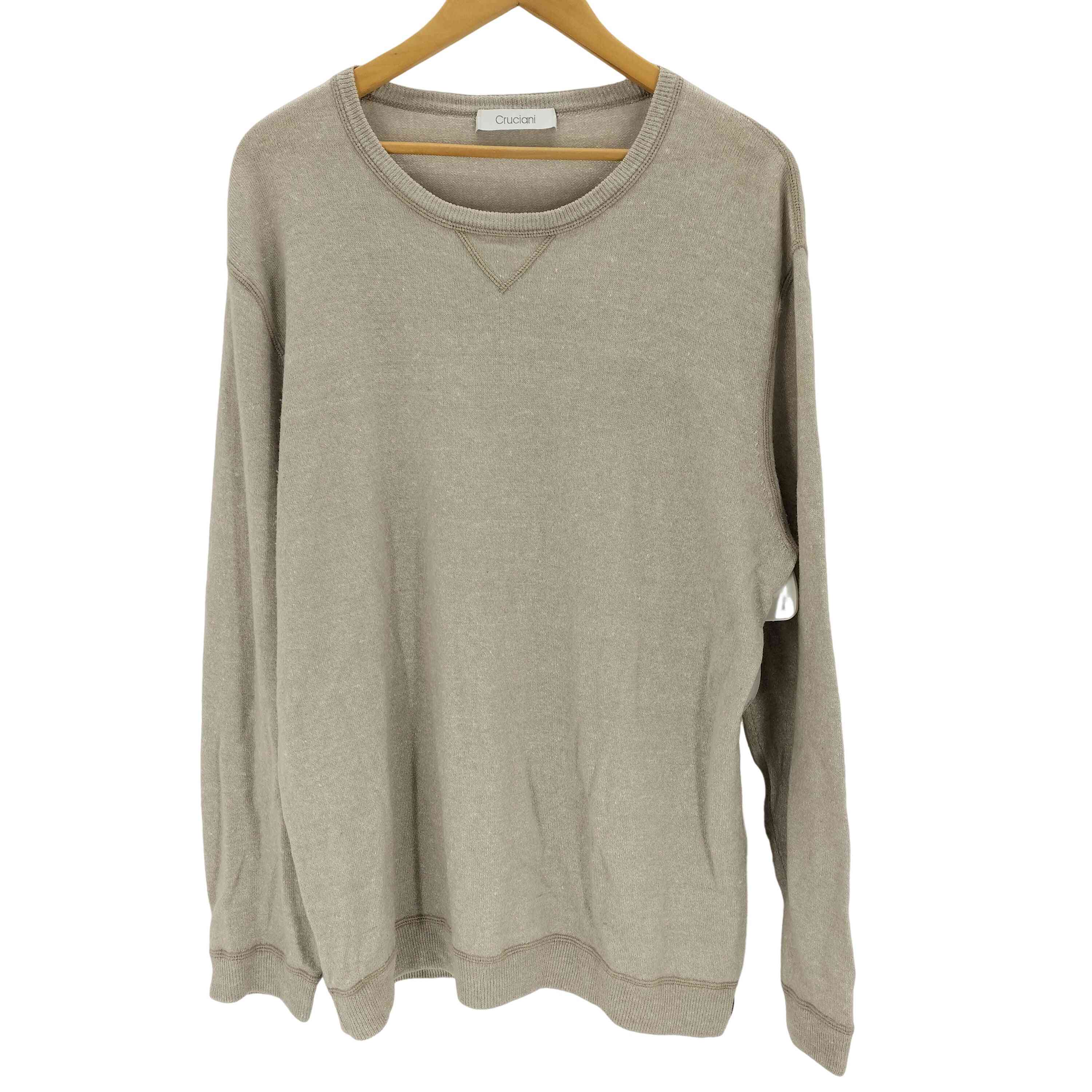 クルチアーニ Cruciani リネンシルクブレンド 前Vニット メンズ 56  