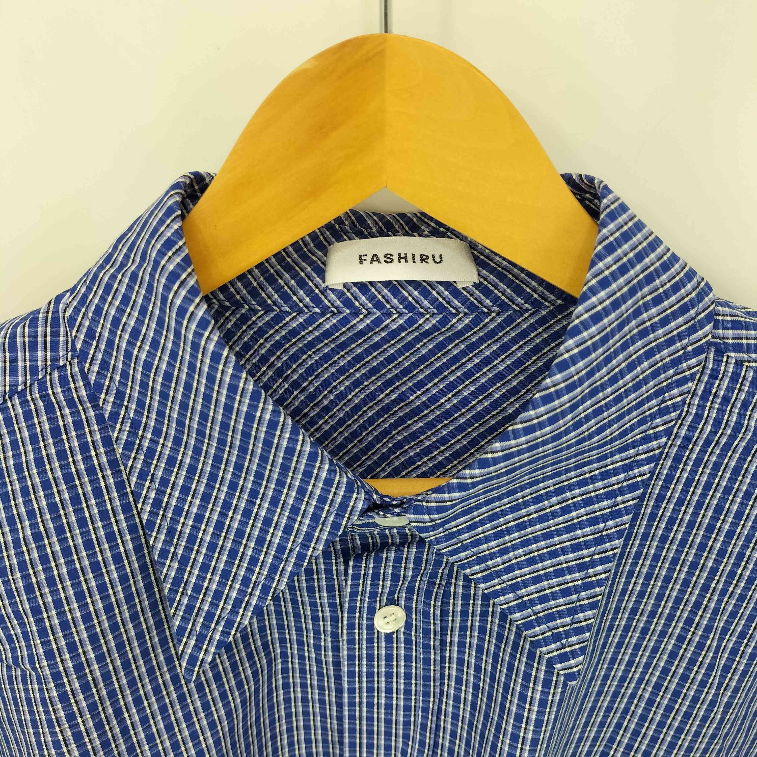 新品タグ付き fashiru bias pocket check shirt bias pocket check shirts/2color | F A S H I R U